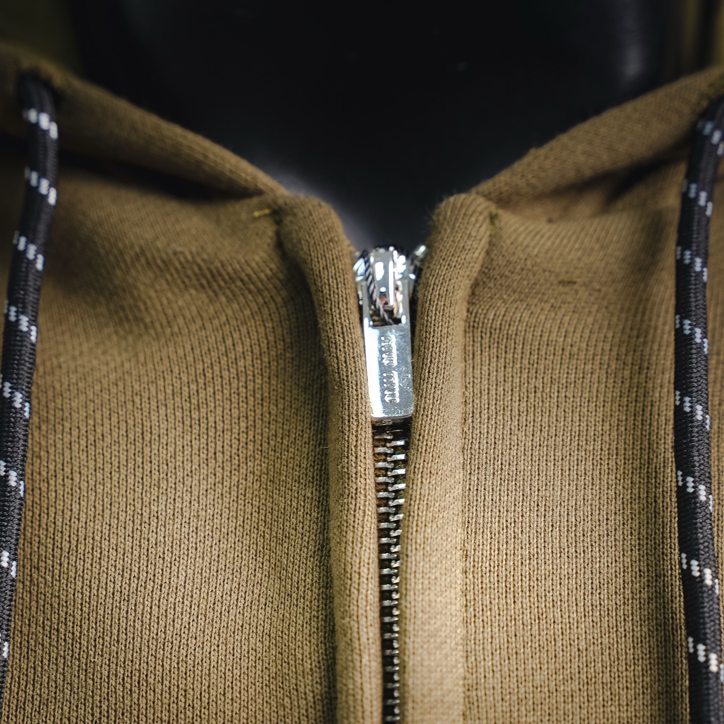Miu emboosed hooded jacket
