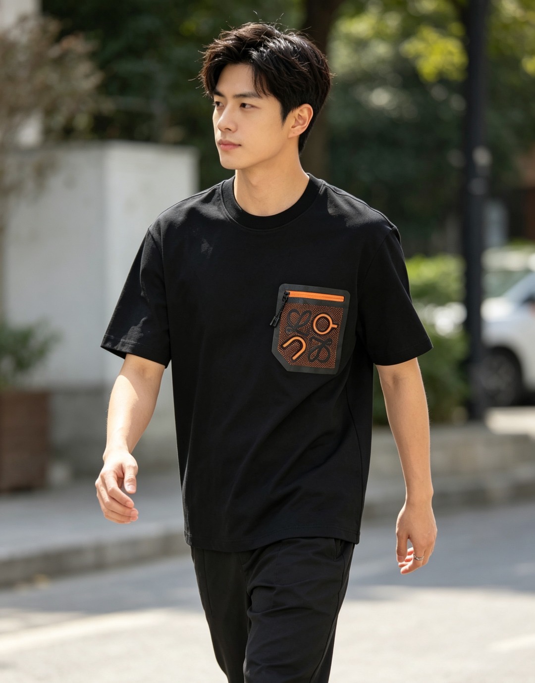 Loe zip pocket t-shirt