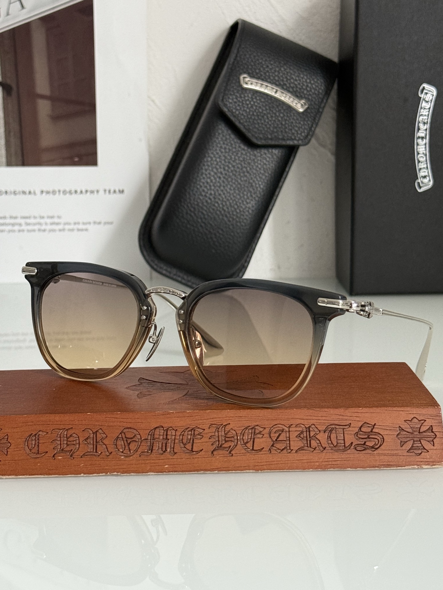 Chrome sunglasses