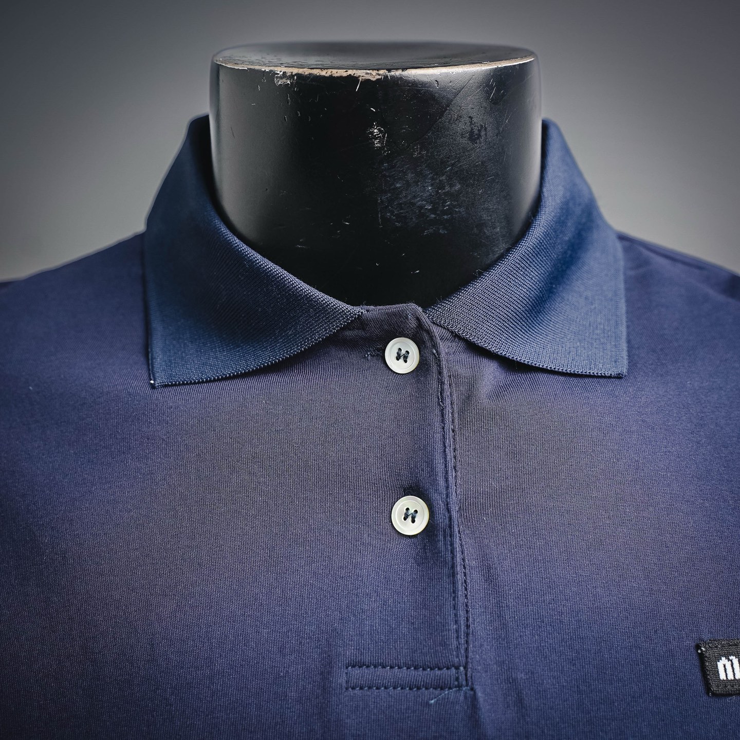 Miu two-layer polo sweatshirt