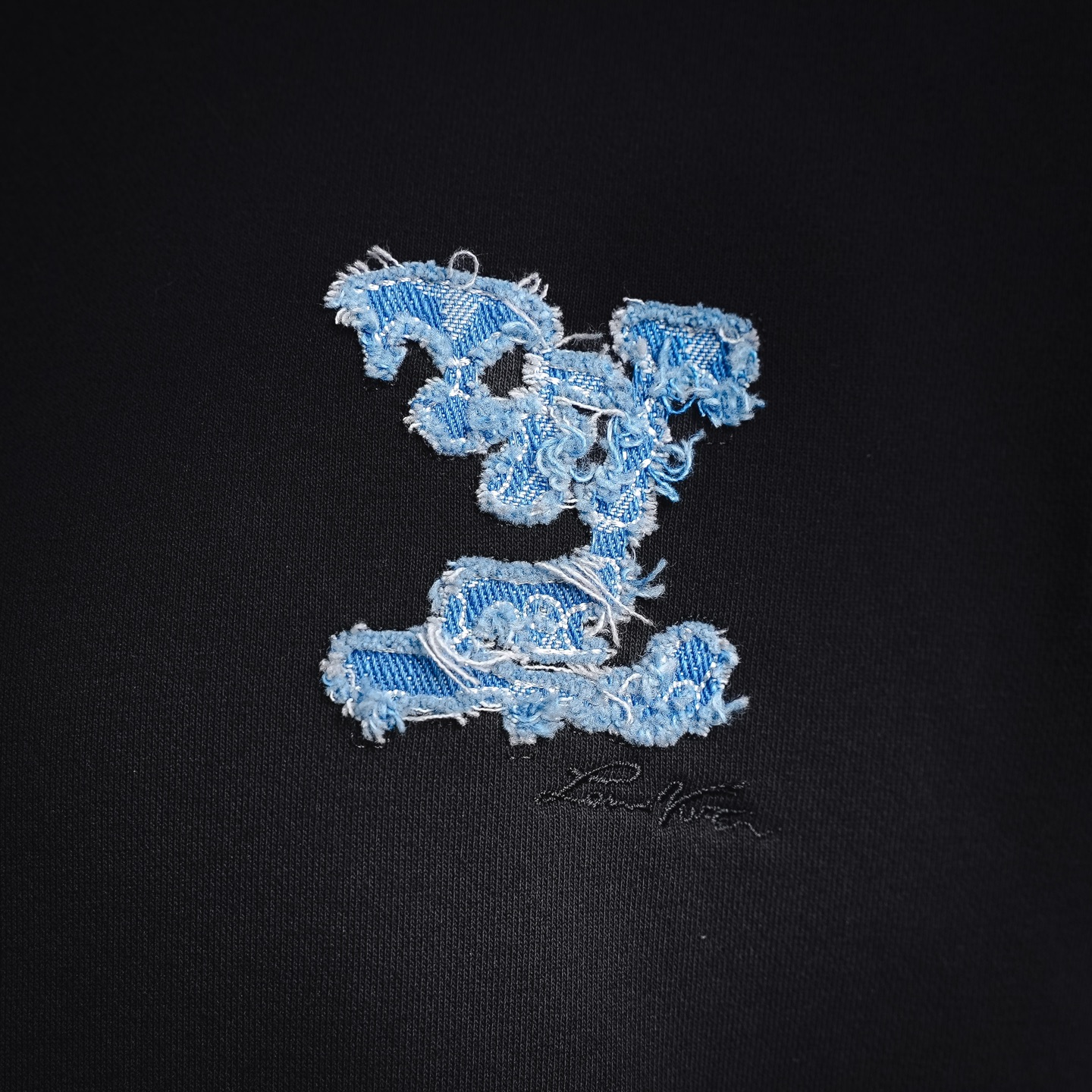 Louis applique ripped hoodie