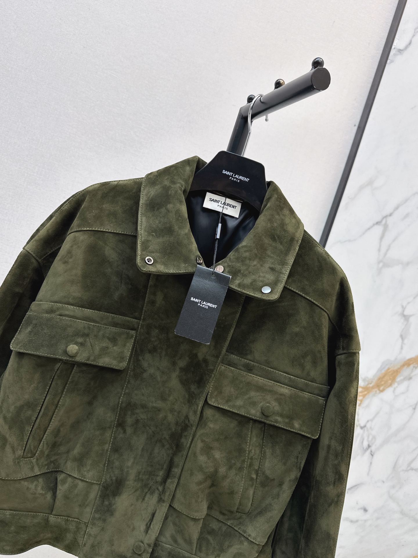 Sain 26fw suede leather jacket