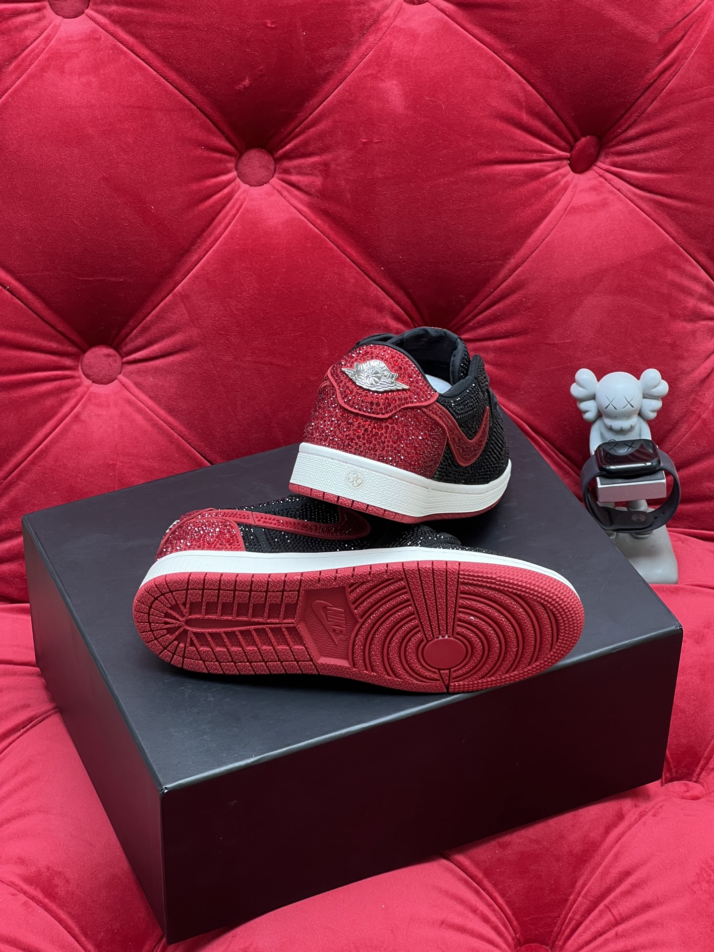 Air rhinestone sneakers