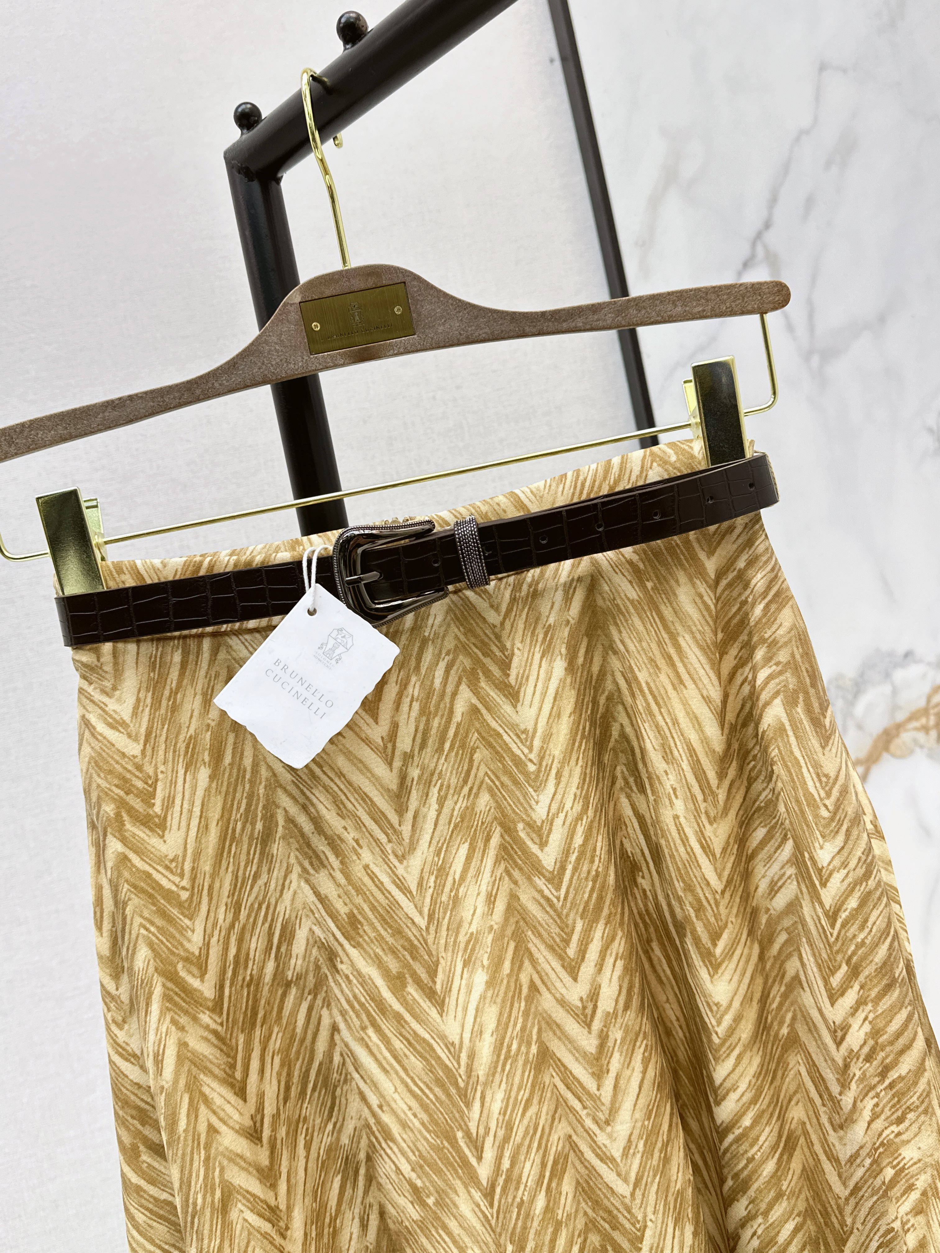 Brun 26ss print skirt