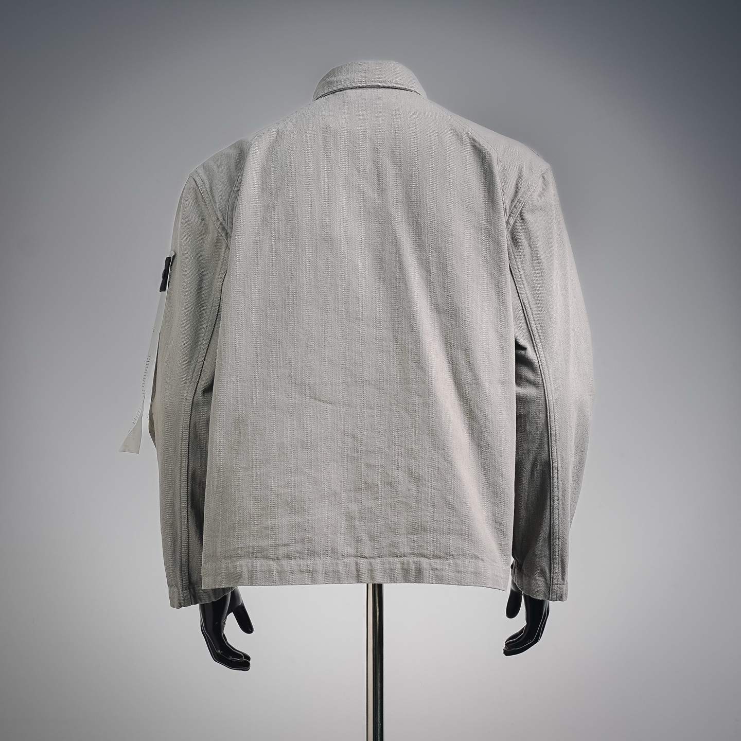 Stone washed utility jacket