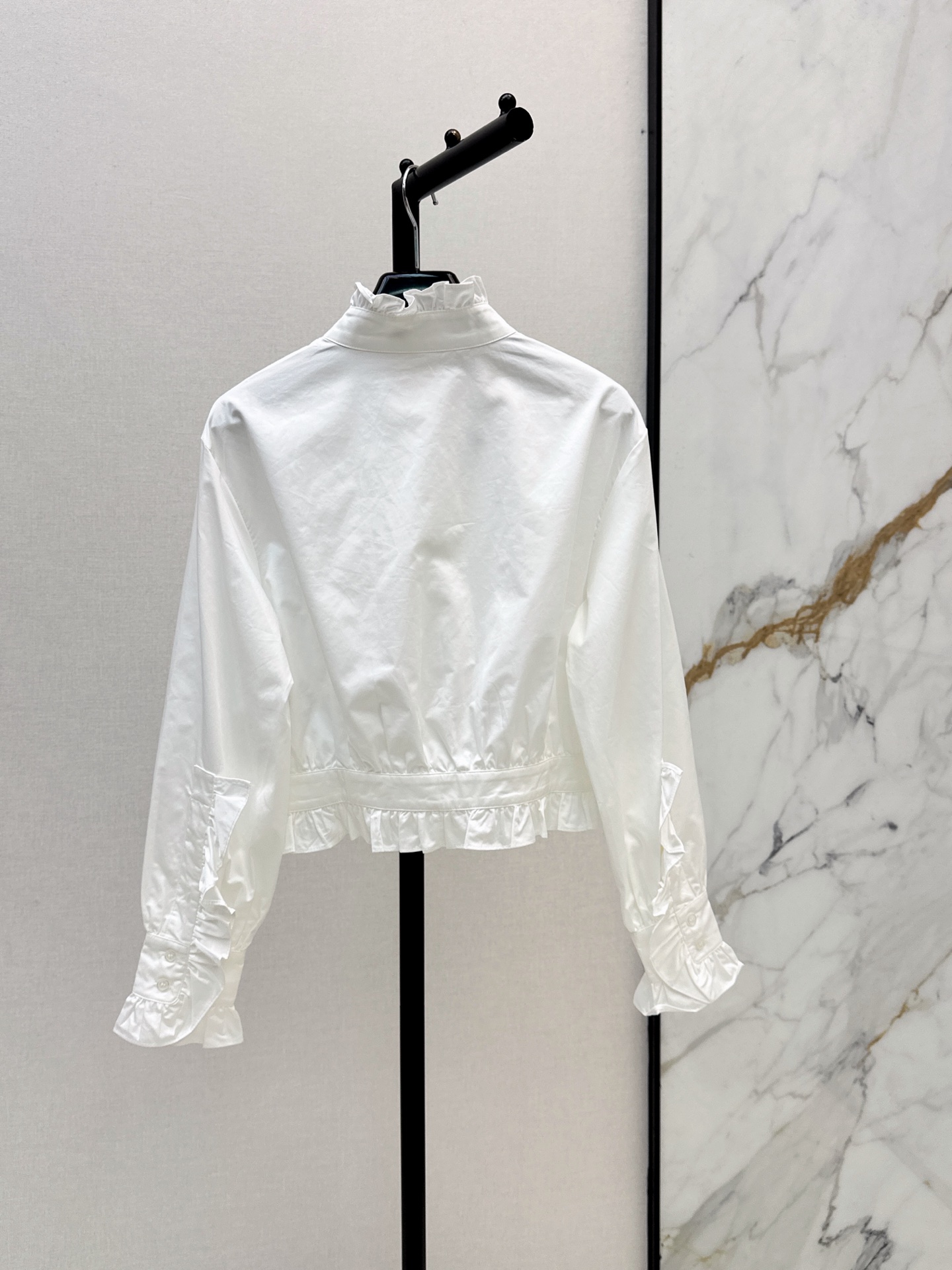 Sain 26fw ruffle shirt