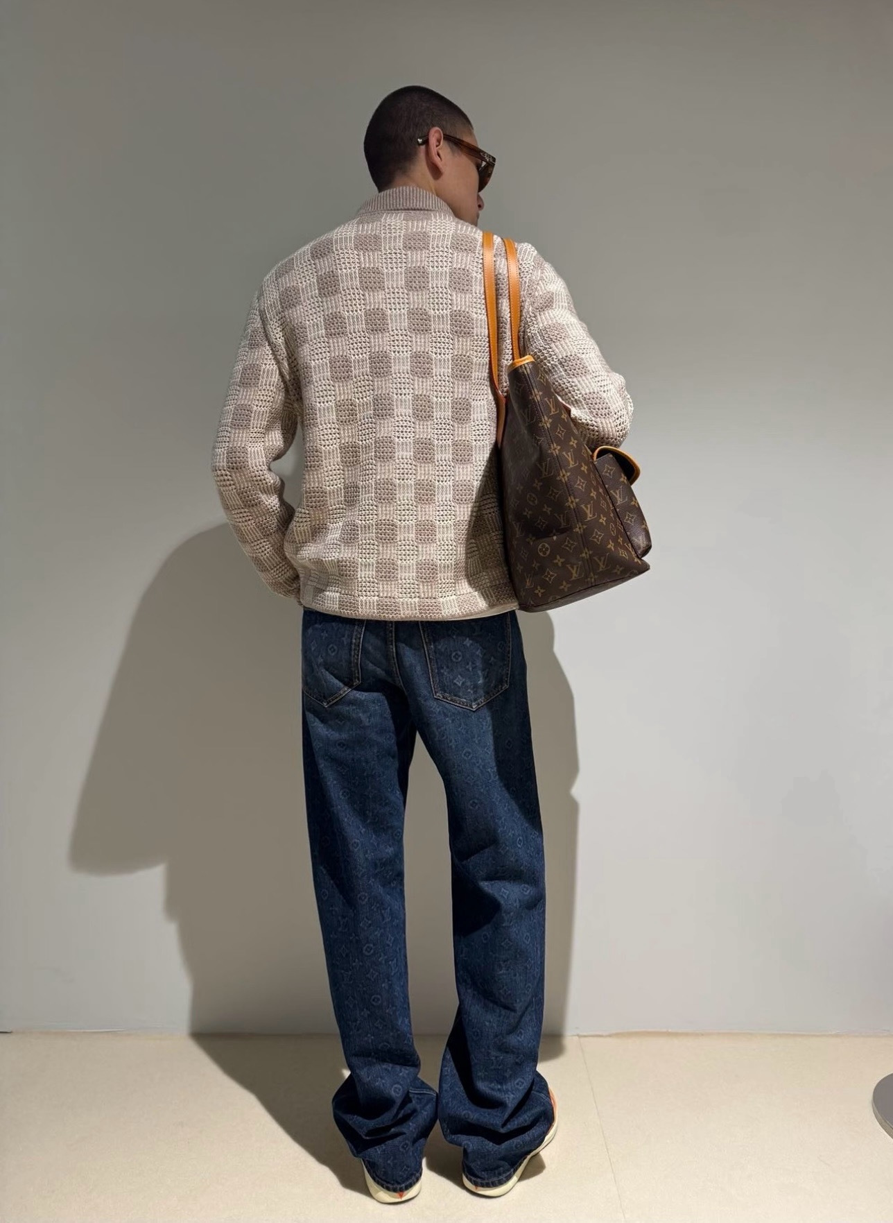 Louis jacquard plaid jacket