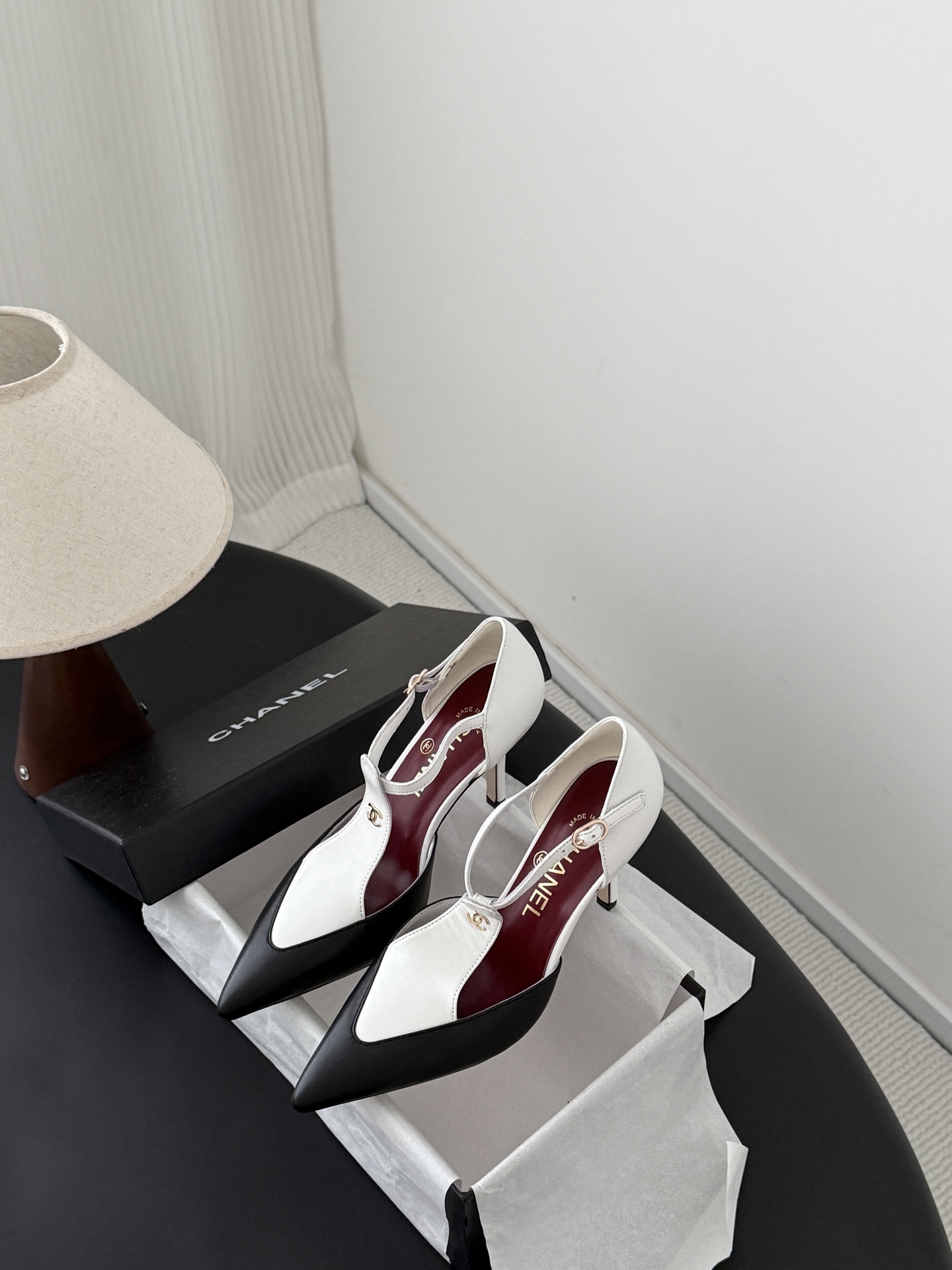 Chan 26P t-strap stilettoes
