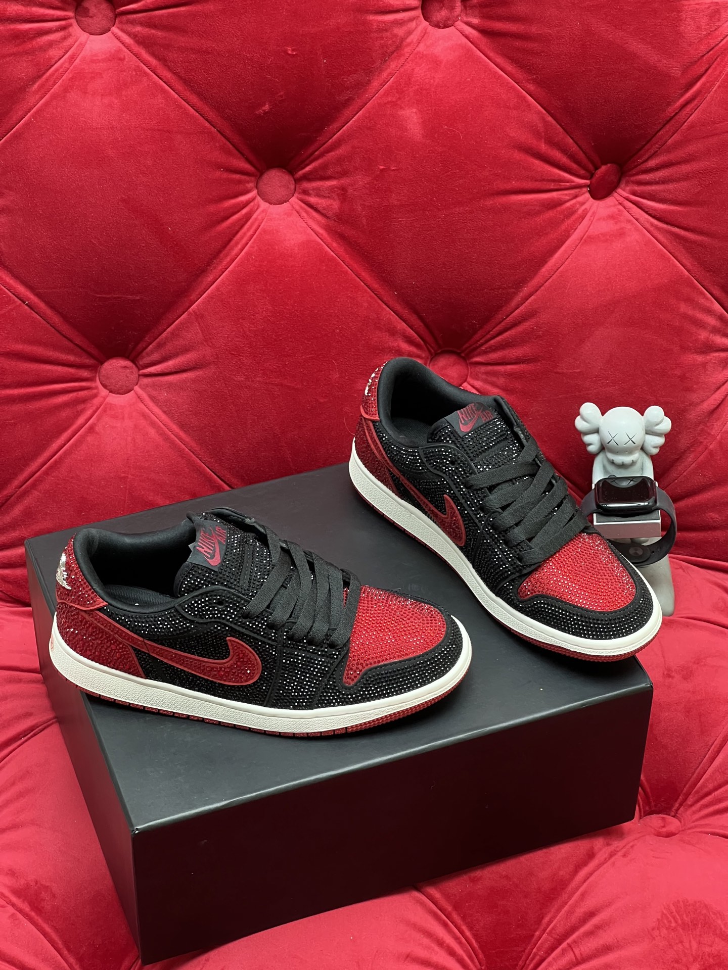 Air rhinestone sneakers