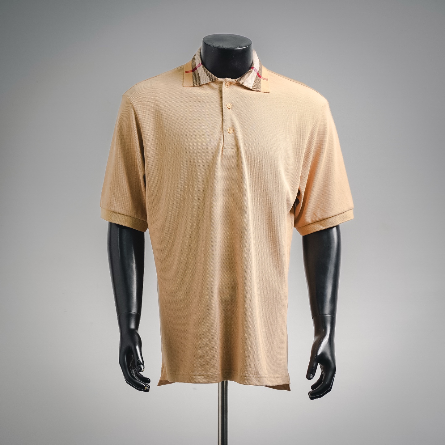 Bur collared plaid Polo