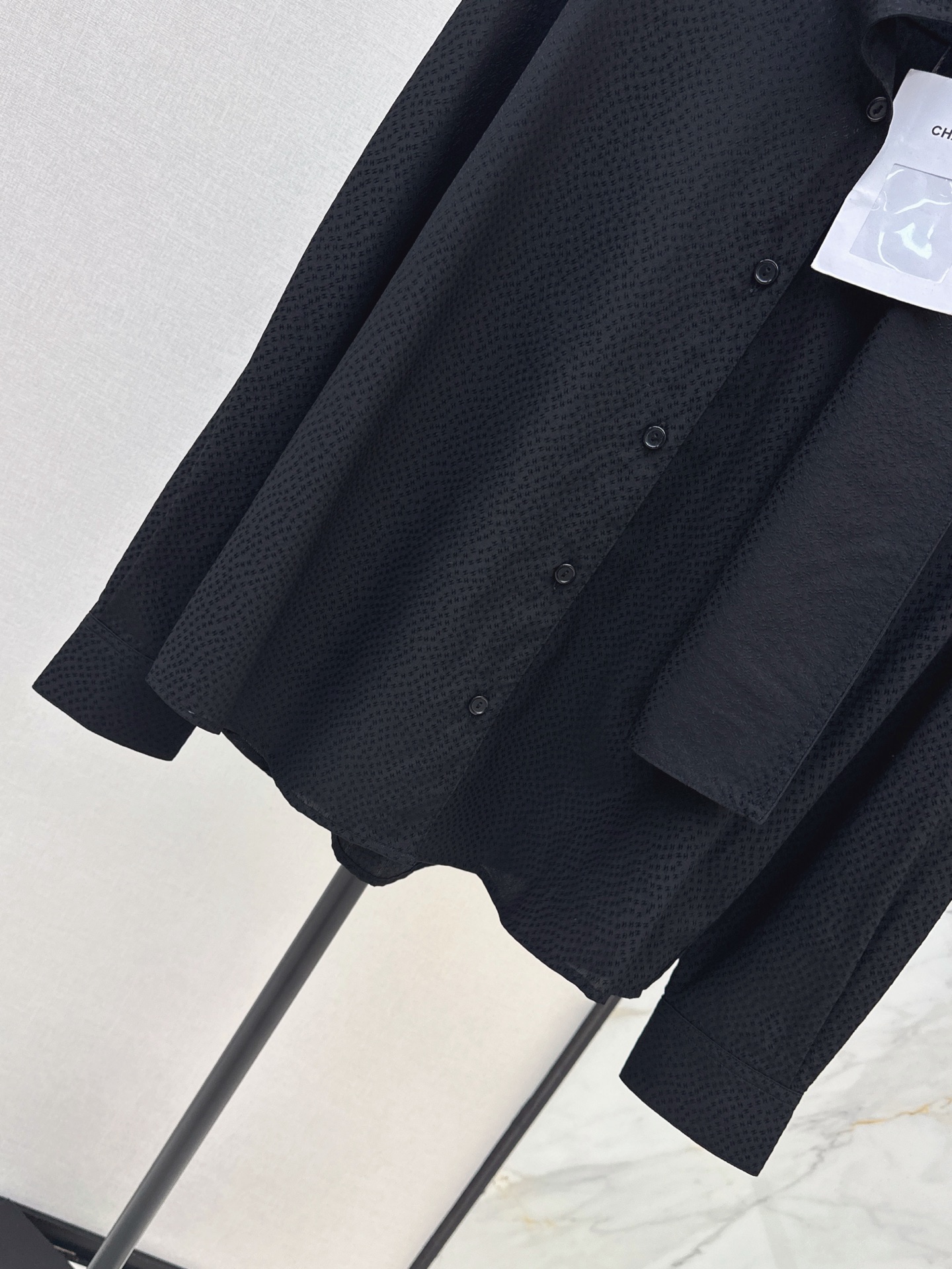 Chan 26fw jacquard silk shirt
