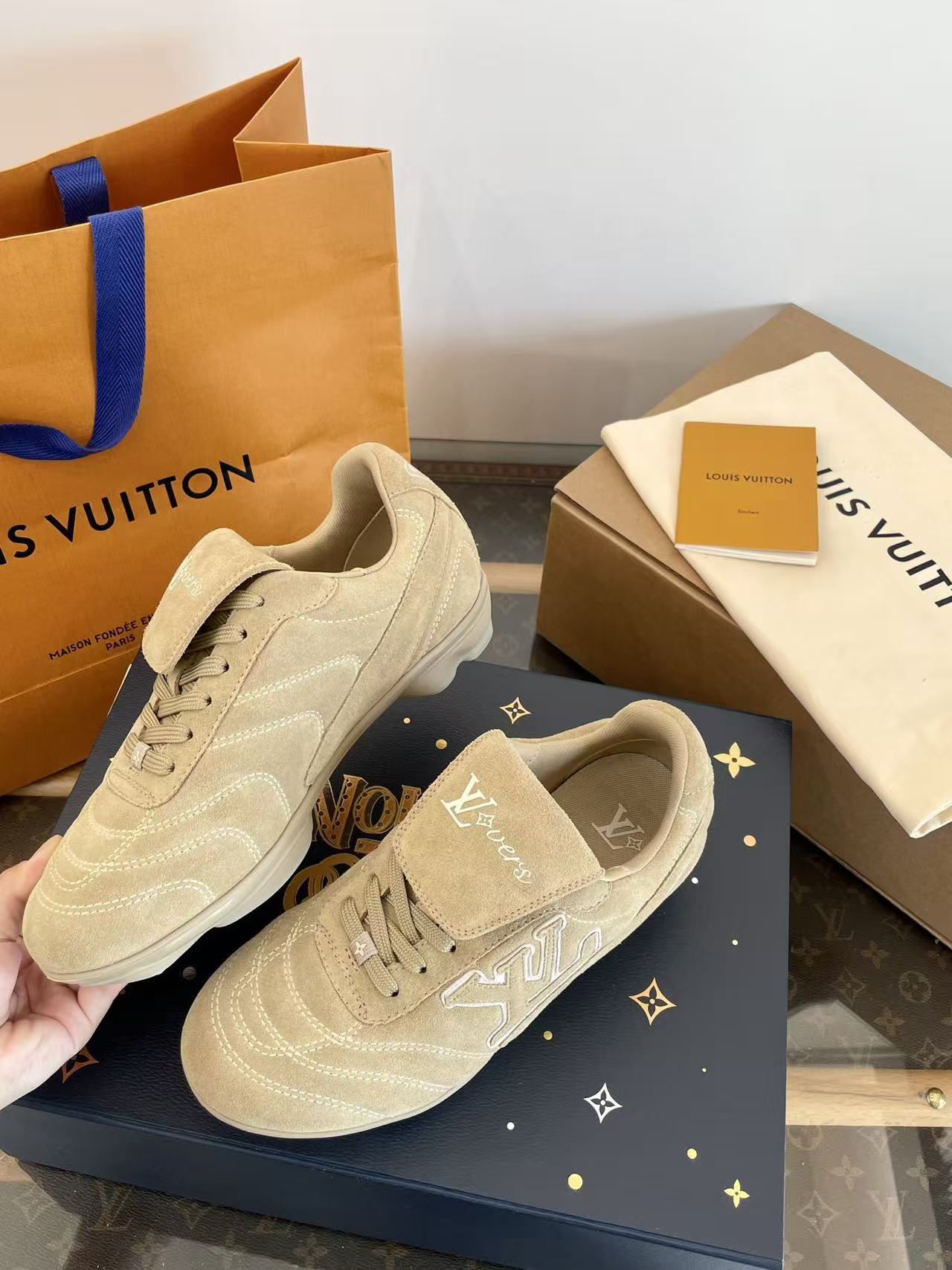 Louis suede retro sneakers