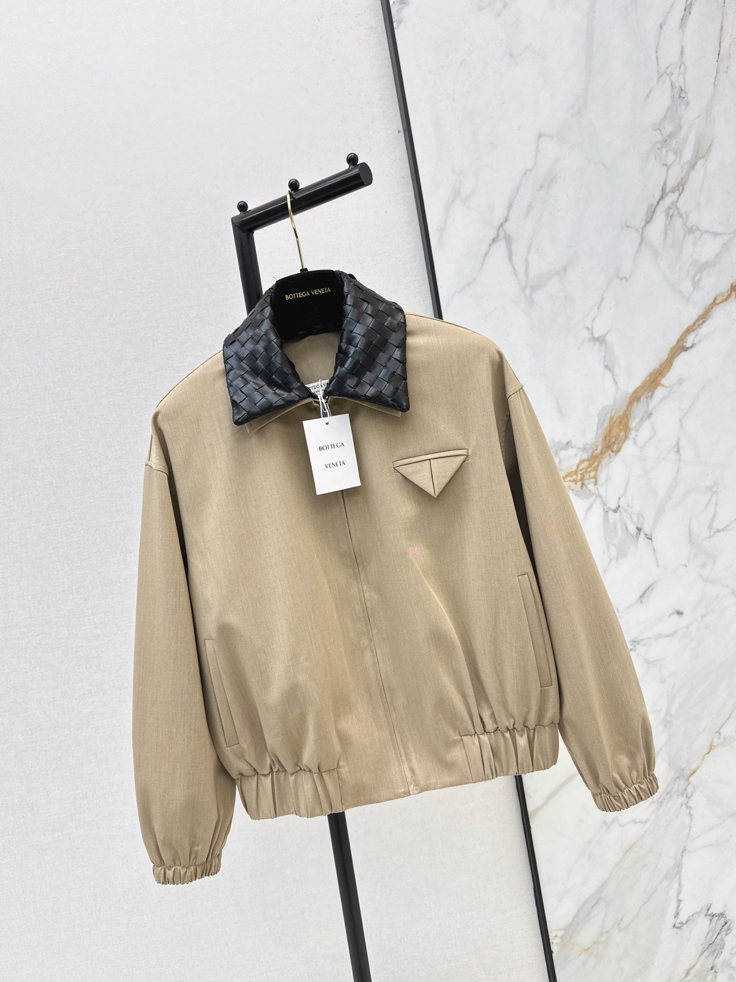 Bott 26fw woven collar zipper jacket