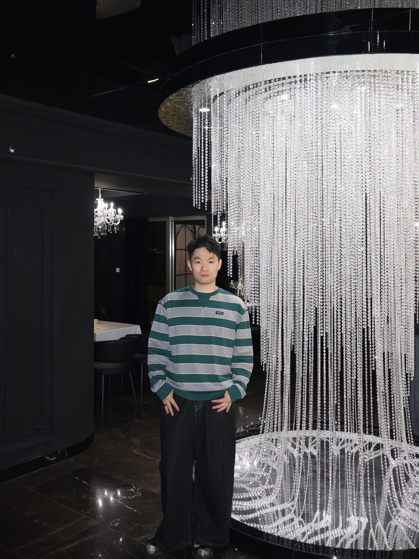Miu striped sweatshirt