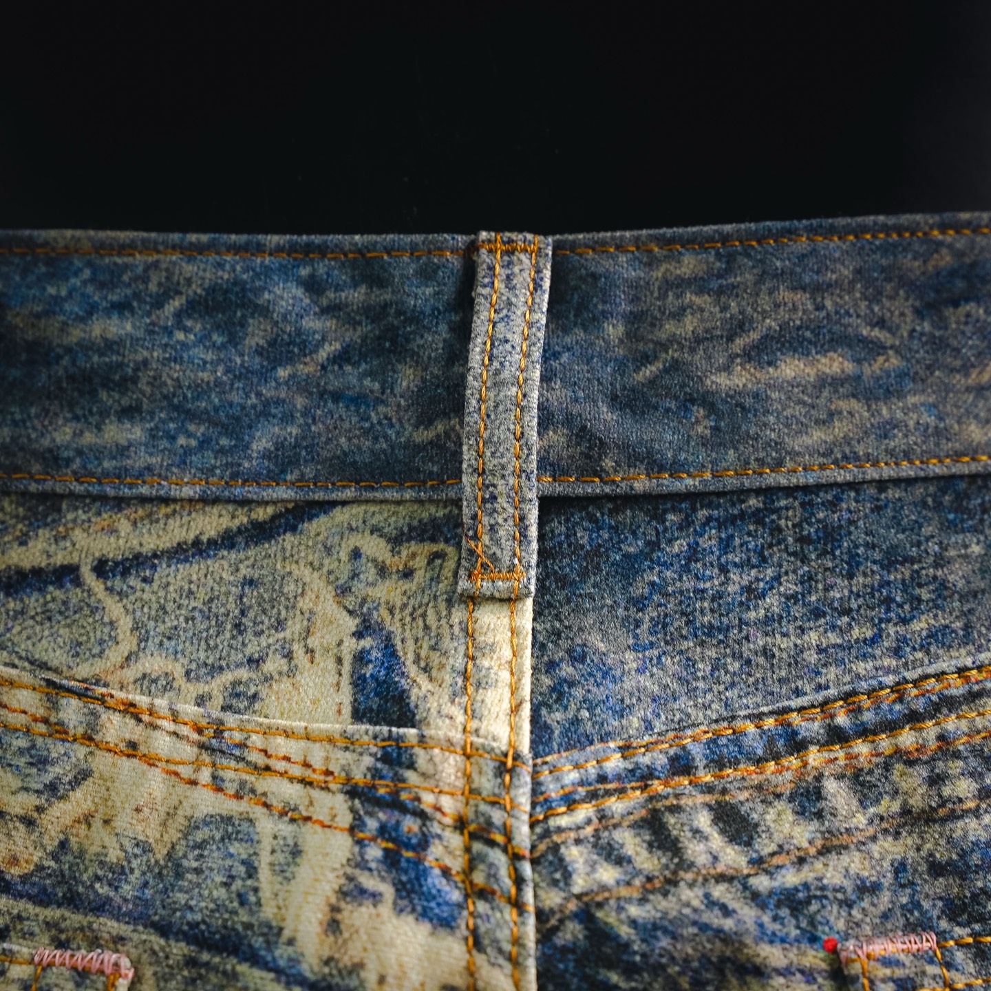 Acne trompe-l'œil graphic jeans