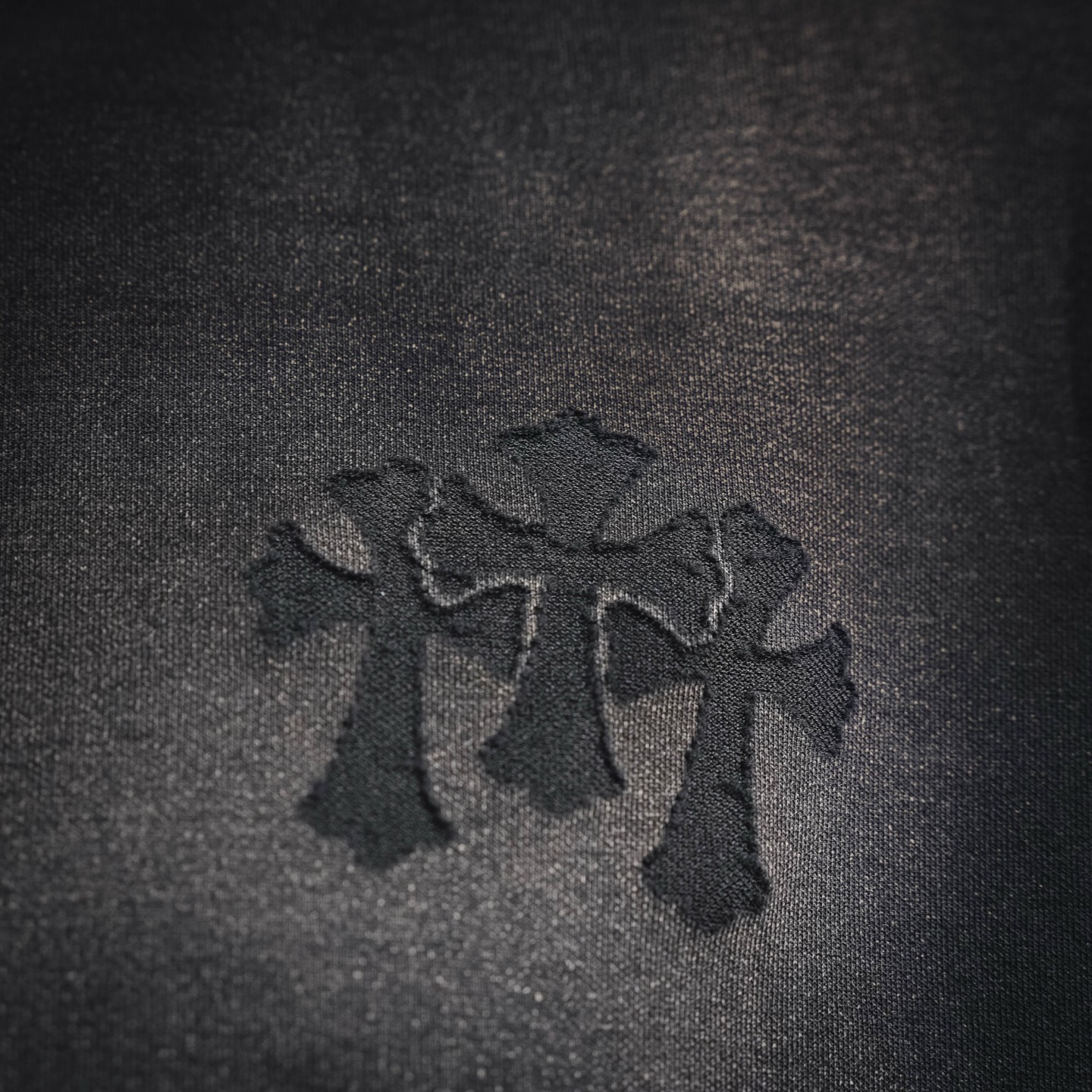 Chrome distressed washed t-shirt