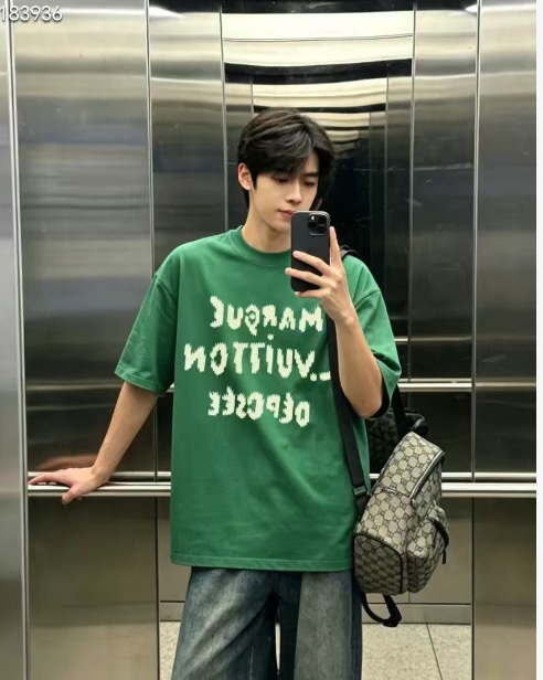 Louis letter embroidered t-shirt