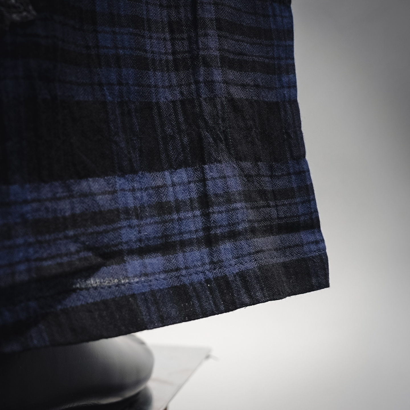 Chrome plaid loose pants