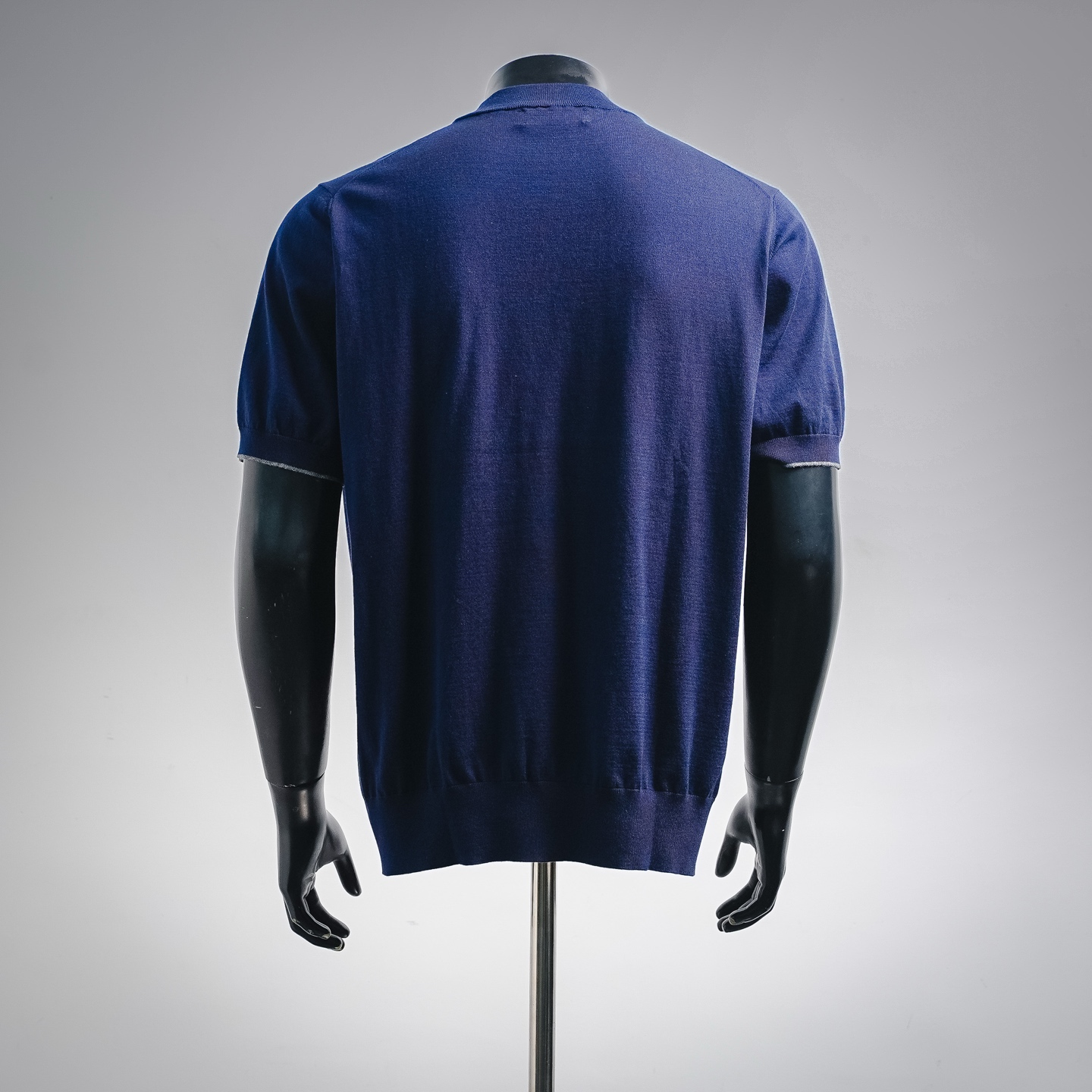 Brunello badge knit t-shirt