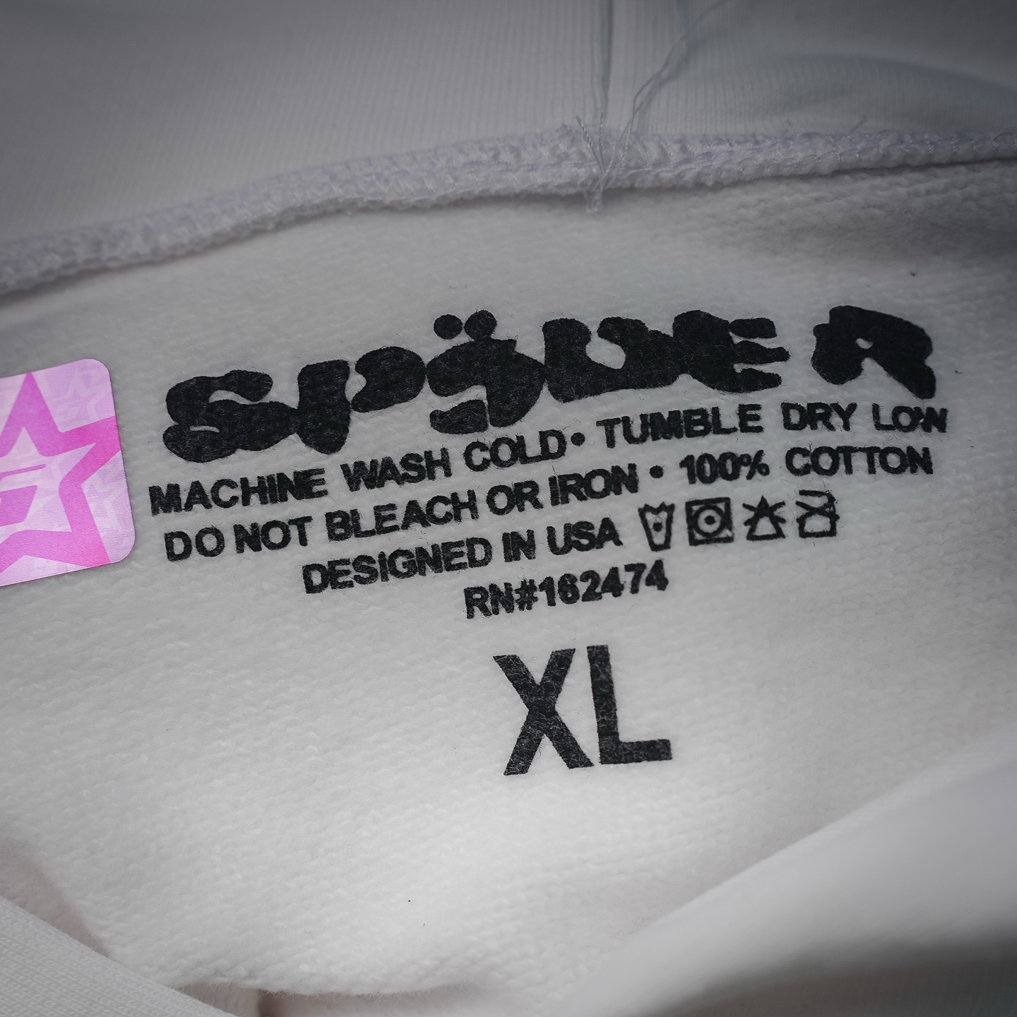 Sder rhinestone letter hoodie