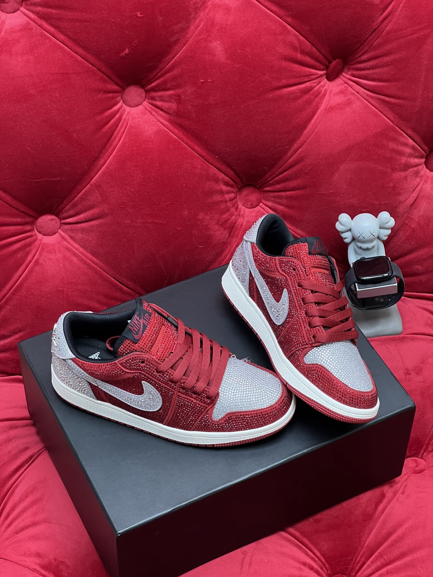 Air rhinestone sneakers