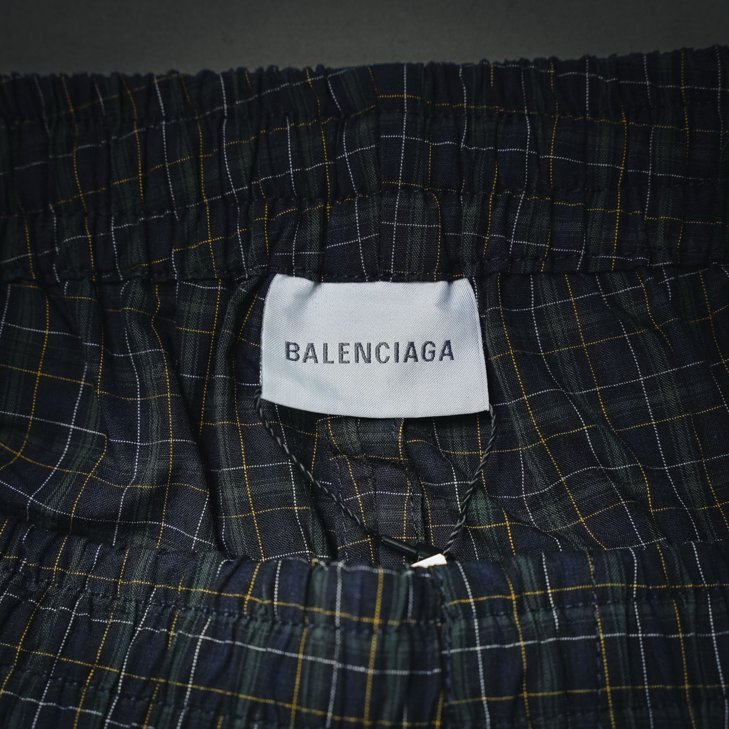 Balen plaid wide-leg pants