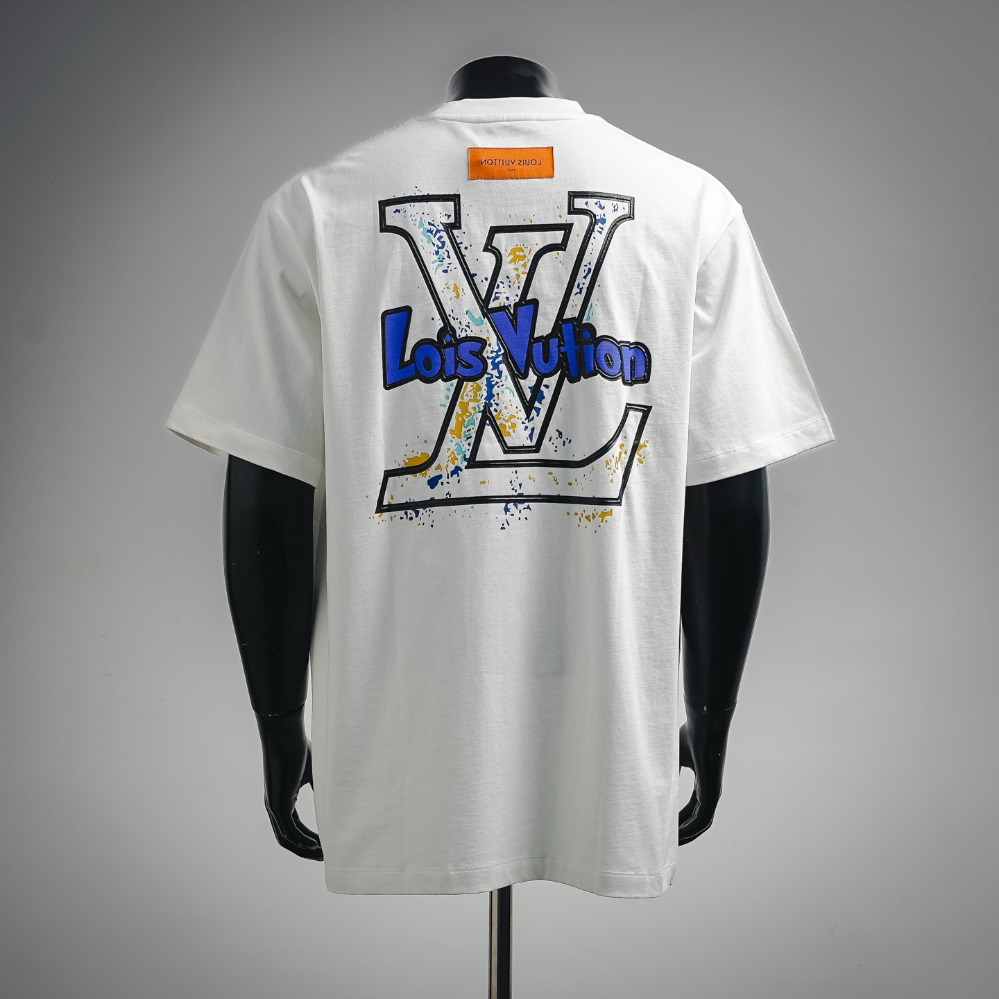Louis graffiti-print logo t-shirt