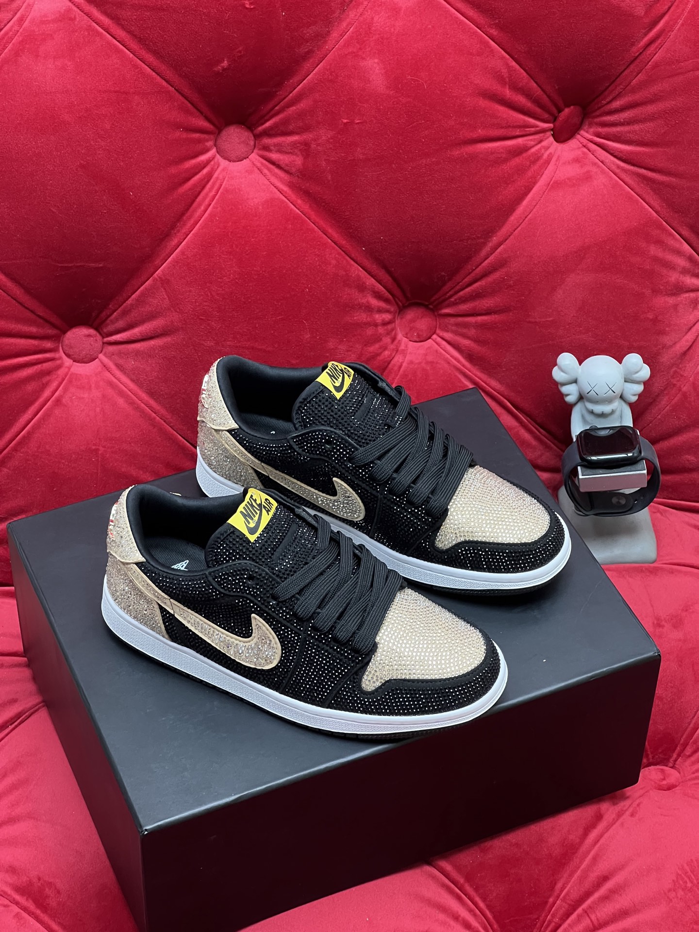 Air rhinestone sneakers