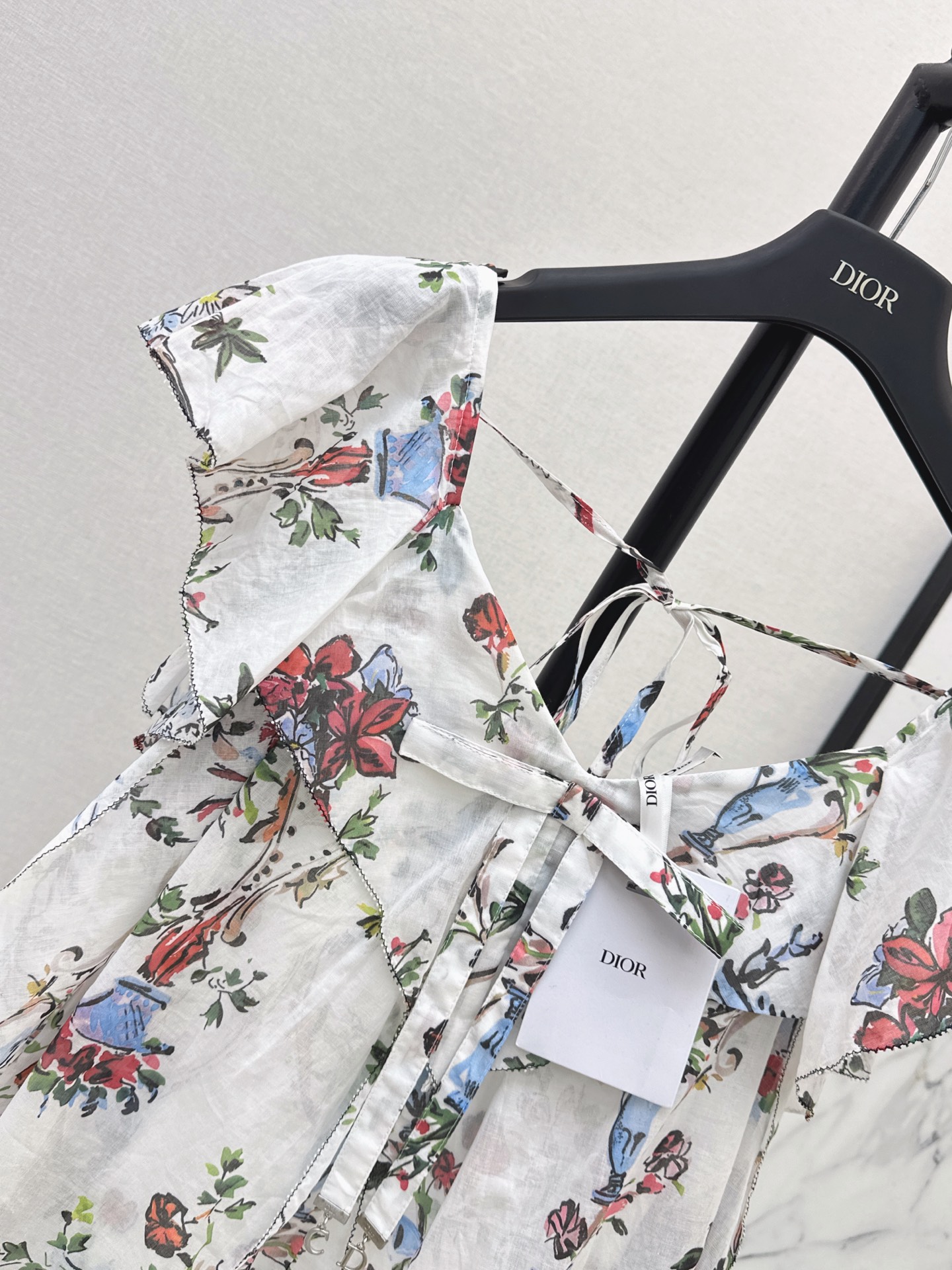 CD 26ss ruffle print dress