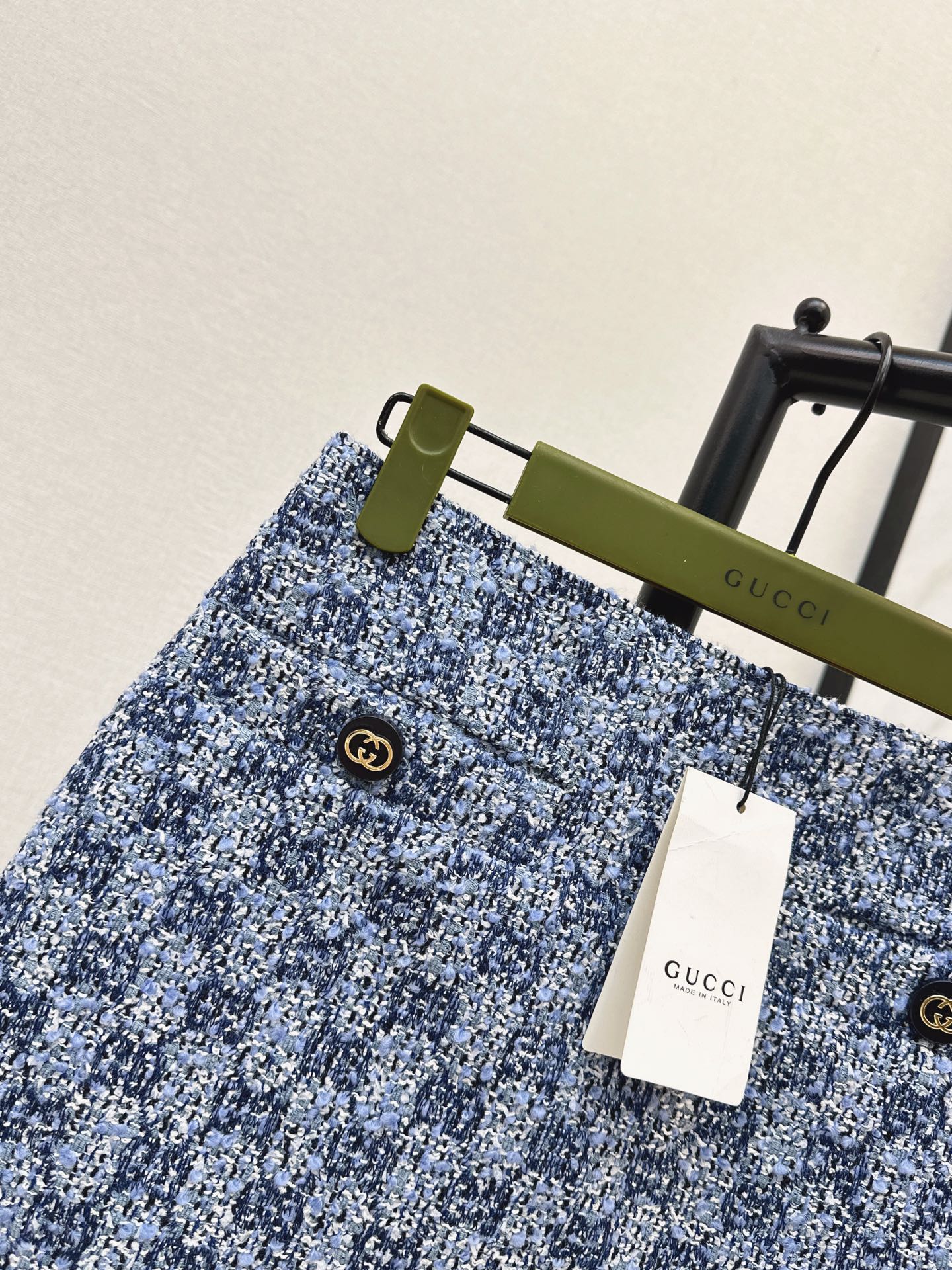 Guc 26ss jacquard tweed skirt
