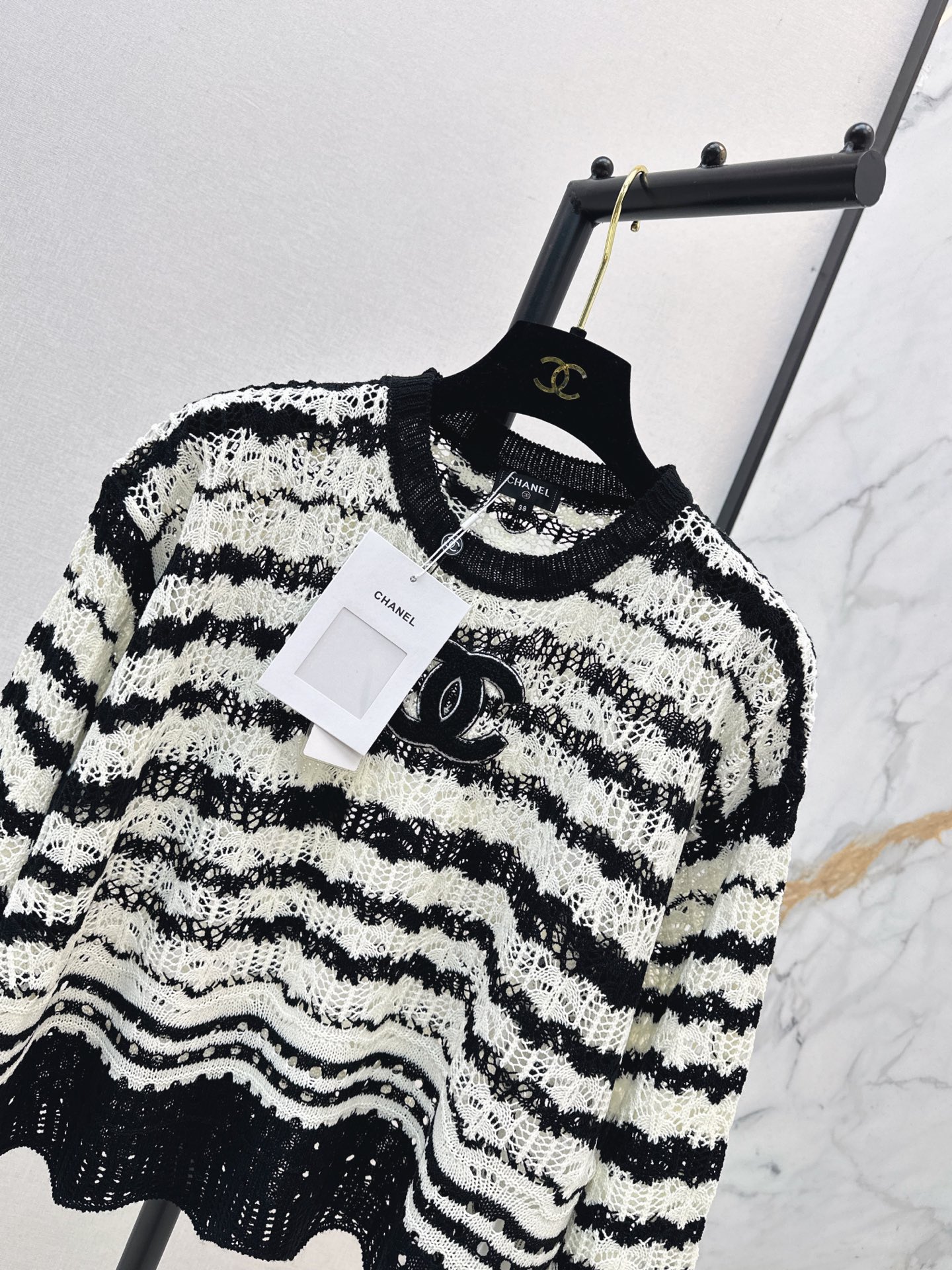 Chan 26fw stripe sweater