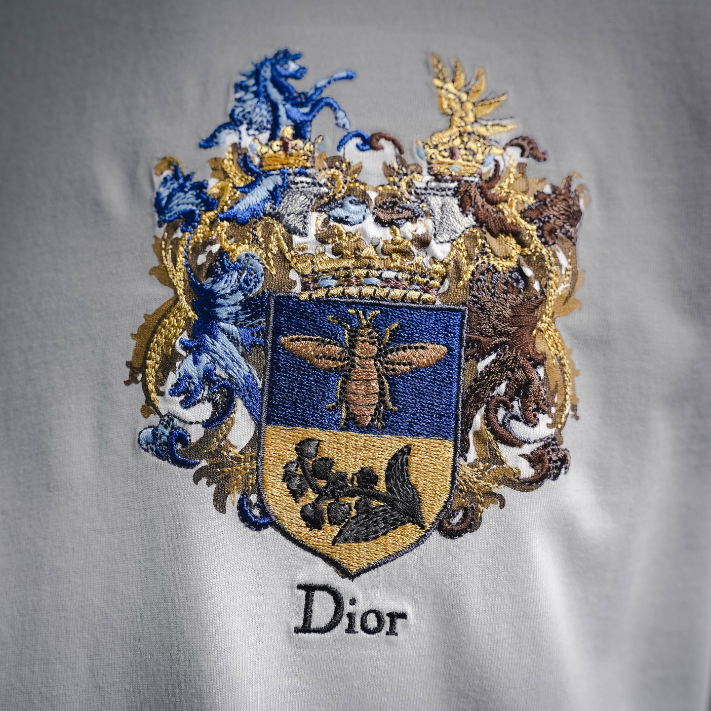 CD badge embroidered t-shirt