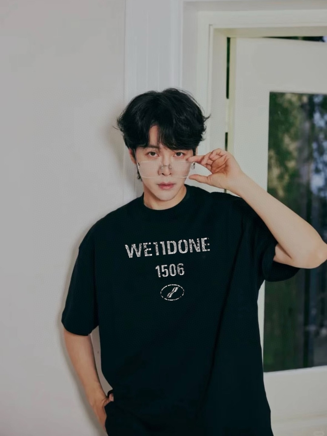 We11 letter pirnt t-shirt