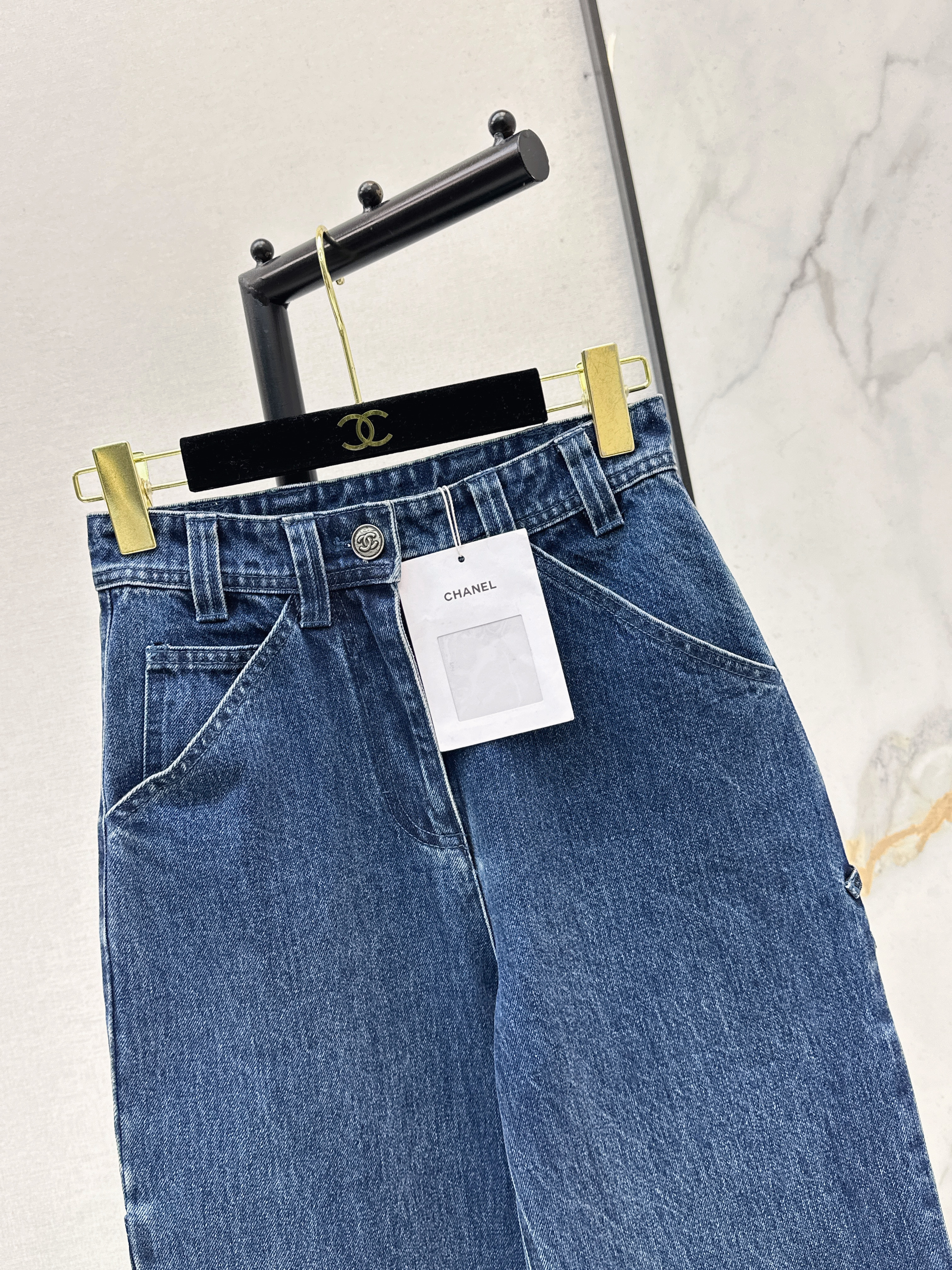 Chan 26ss wide-leg jeans