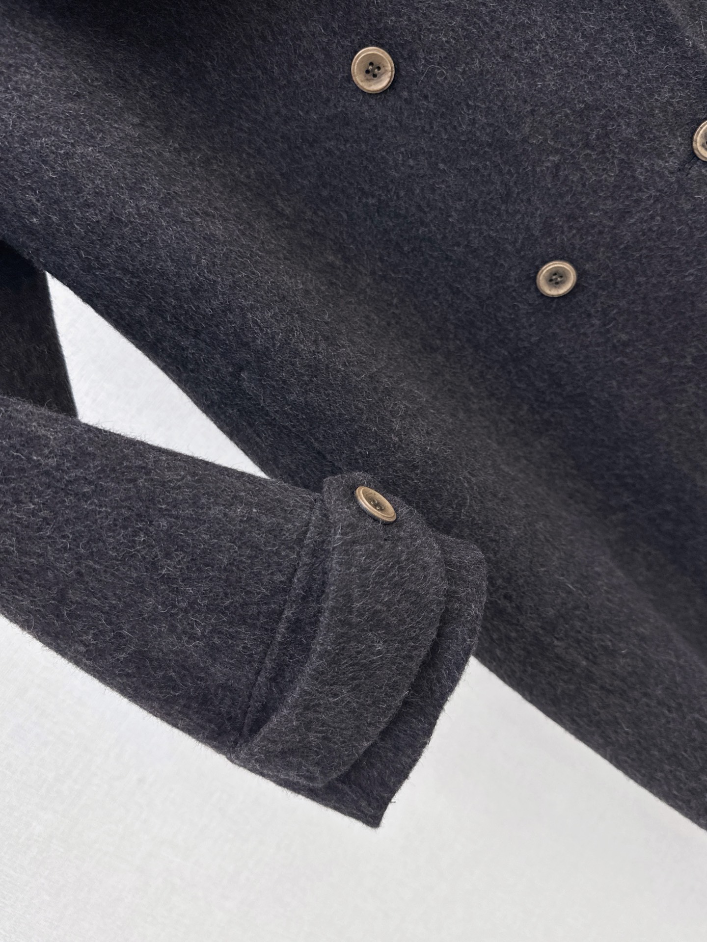 Max 26fw knit hooded woolen overcoats