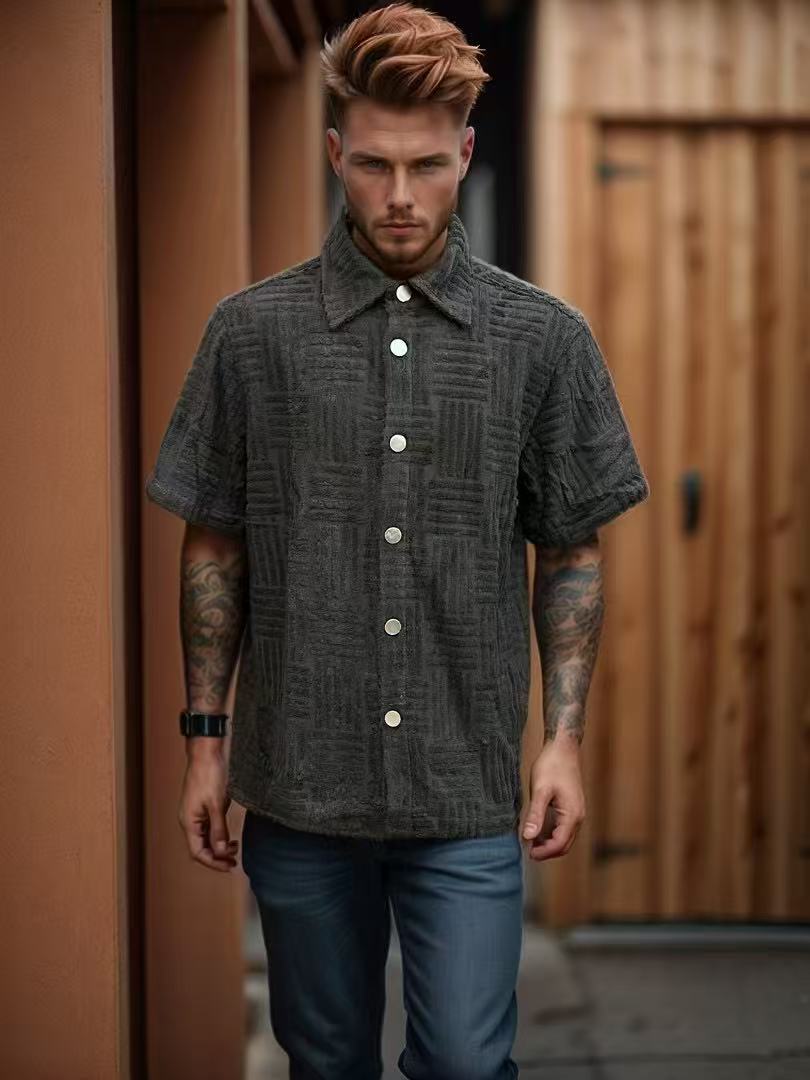 Bottega textured sleeve shirt
