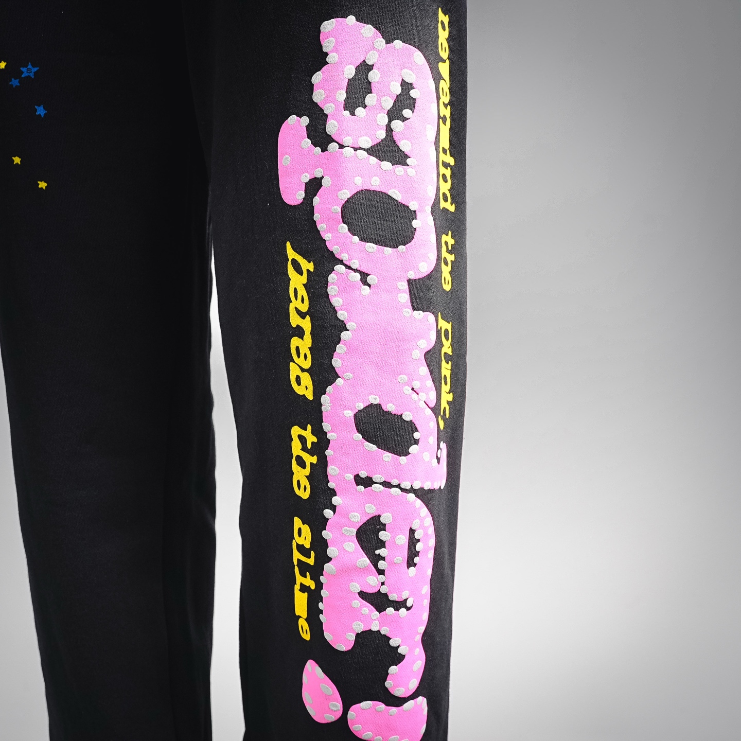 Sder puff letter pants