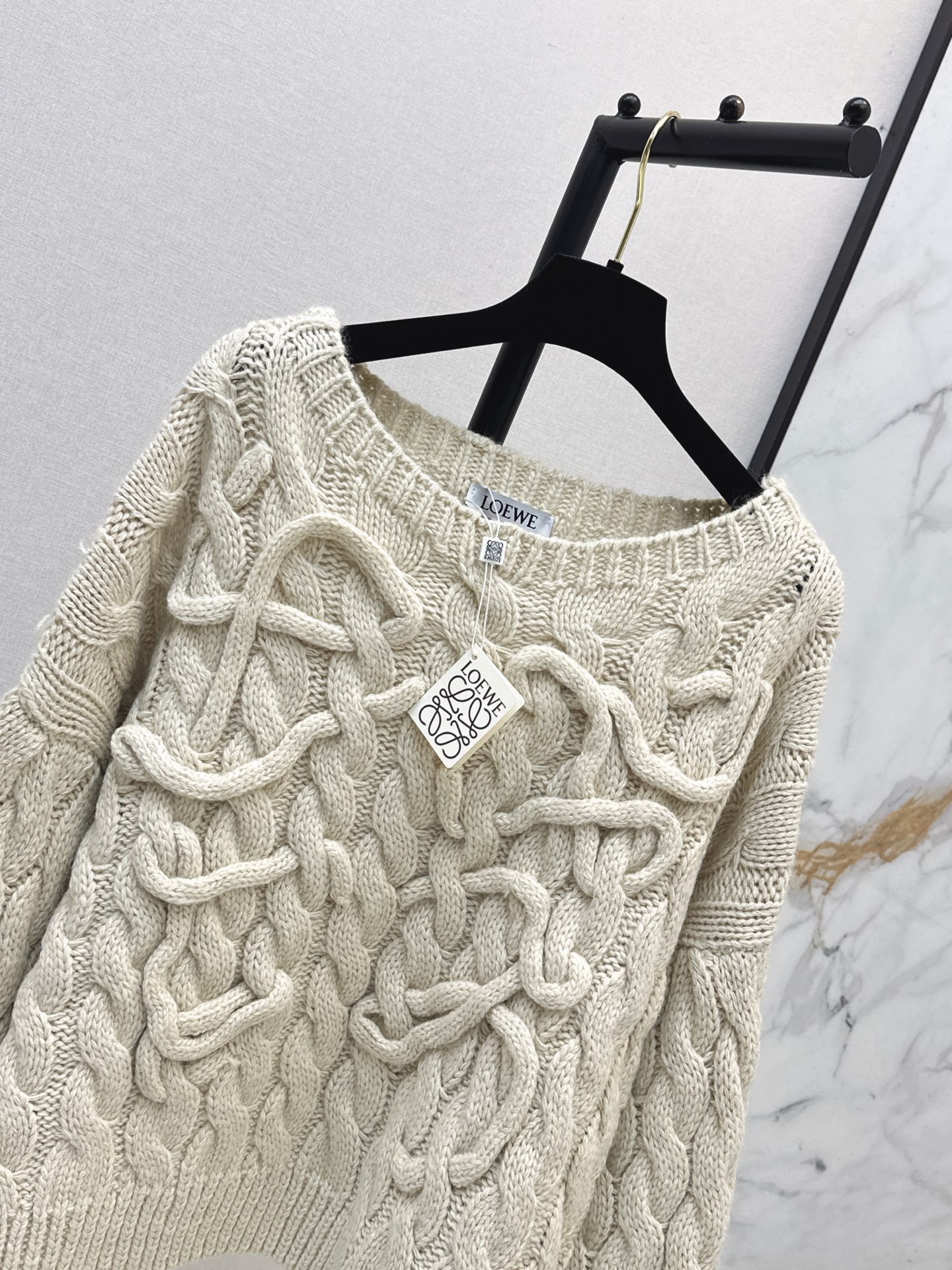 Loe 26ss woven sweater
