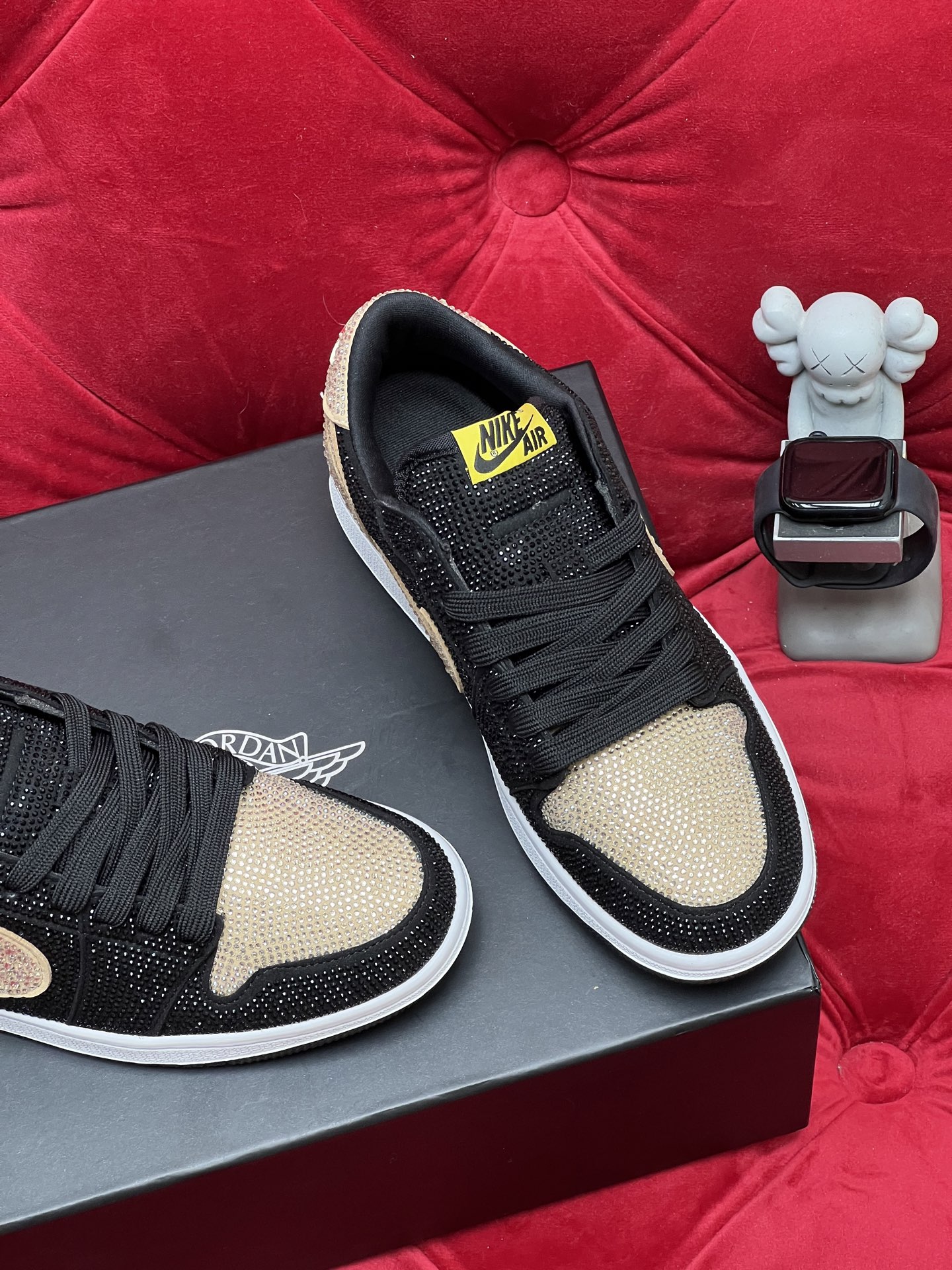Air rhinestone sneakers