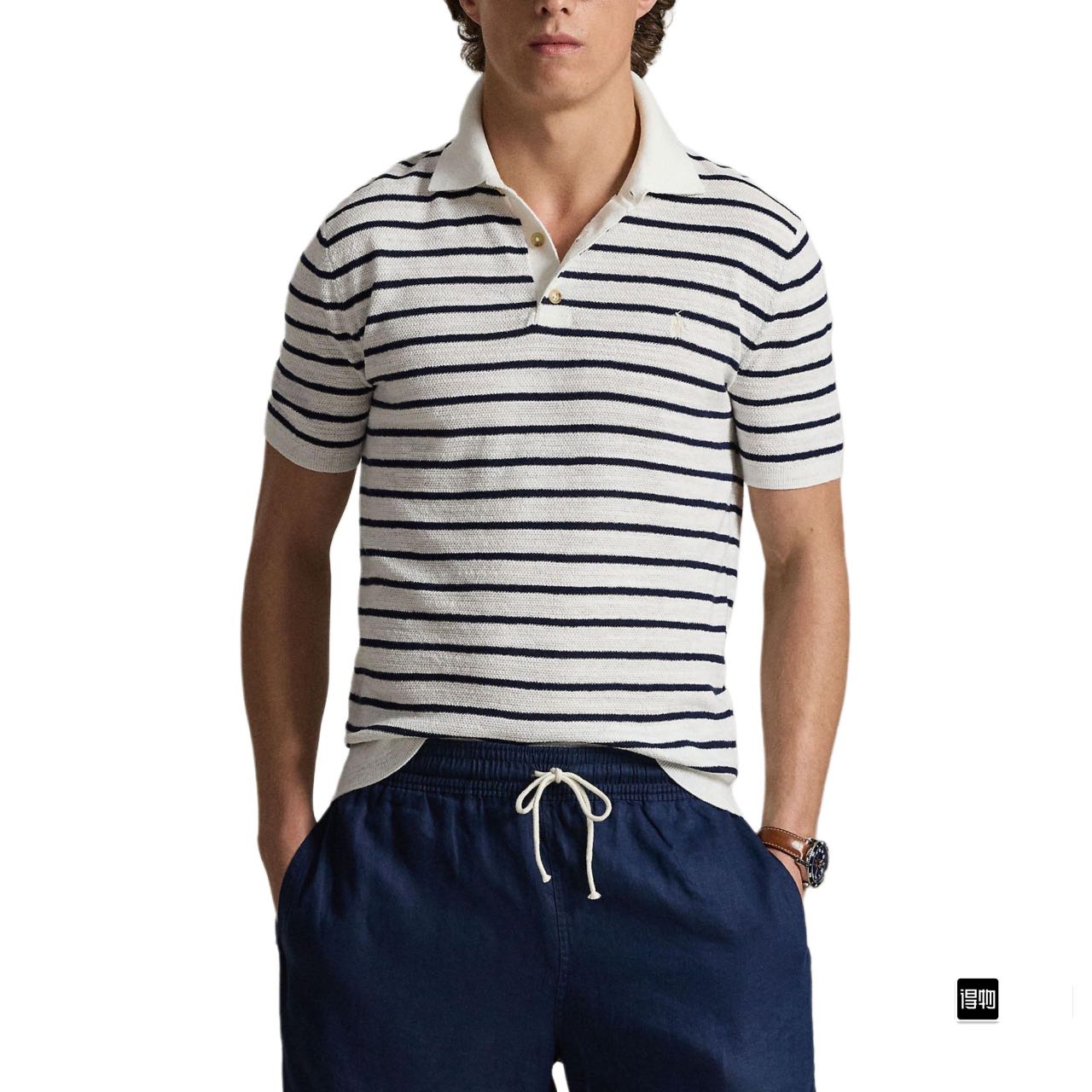 Ralph striped knit Polo