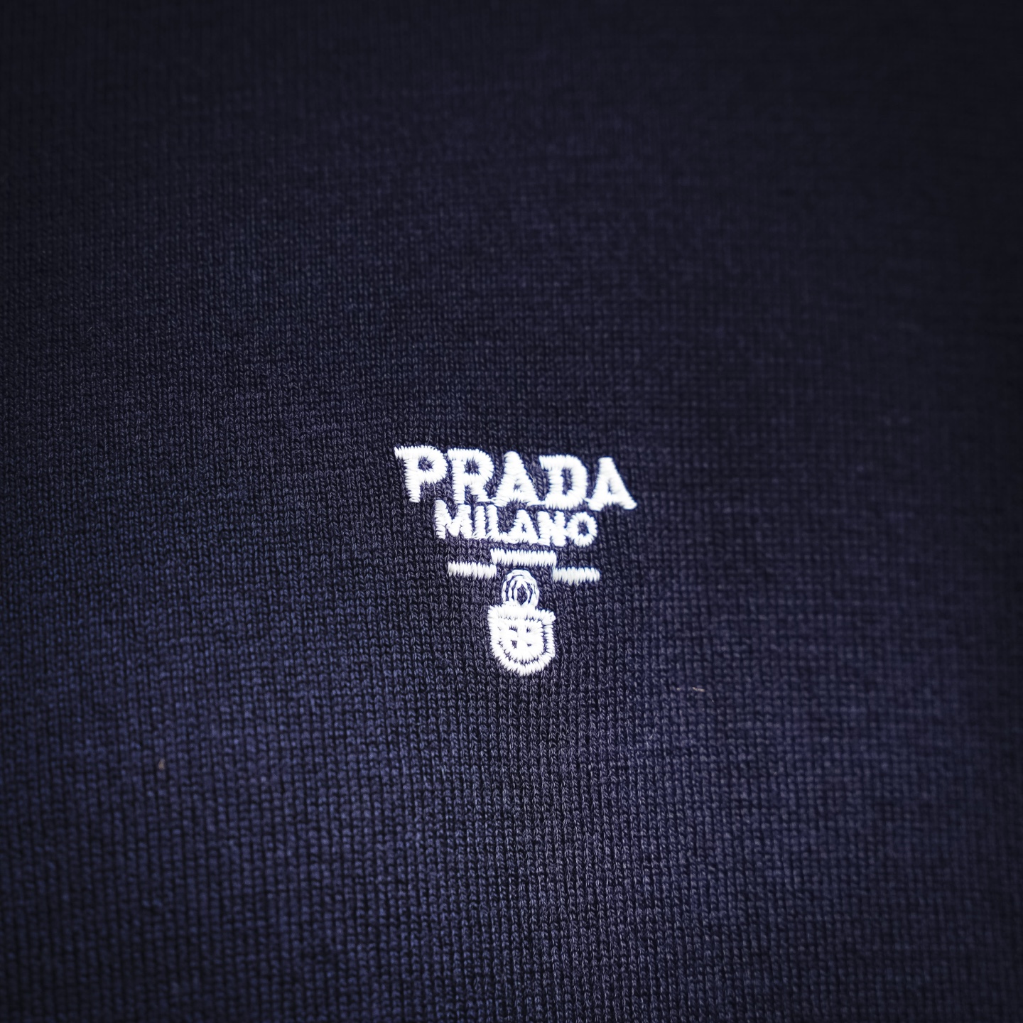 Pra embroidered zip-up Polo