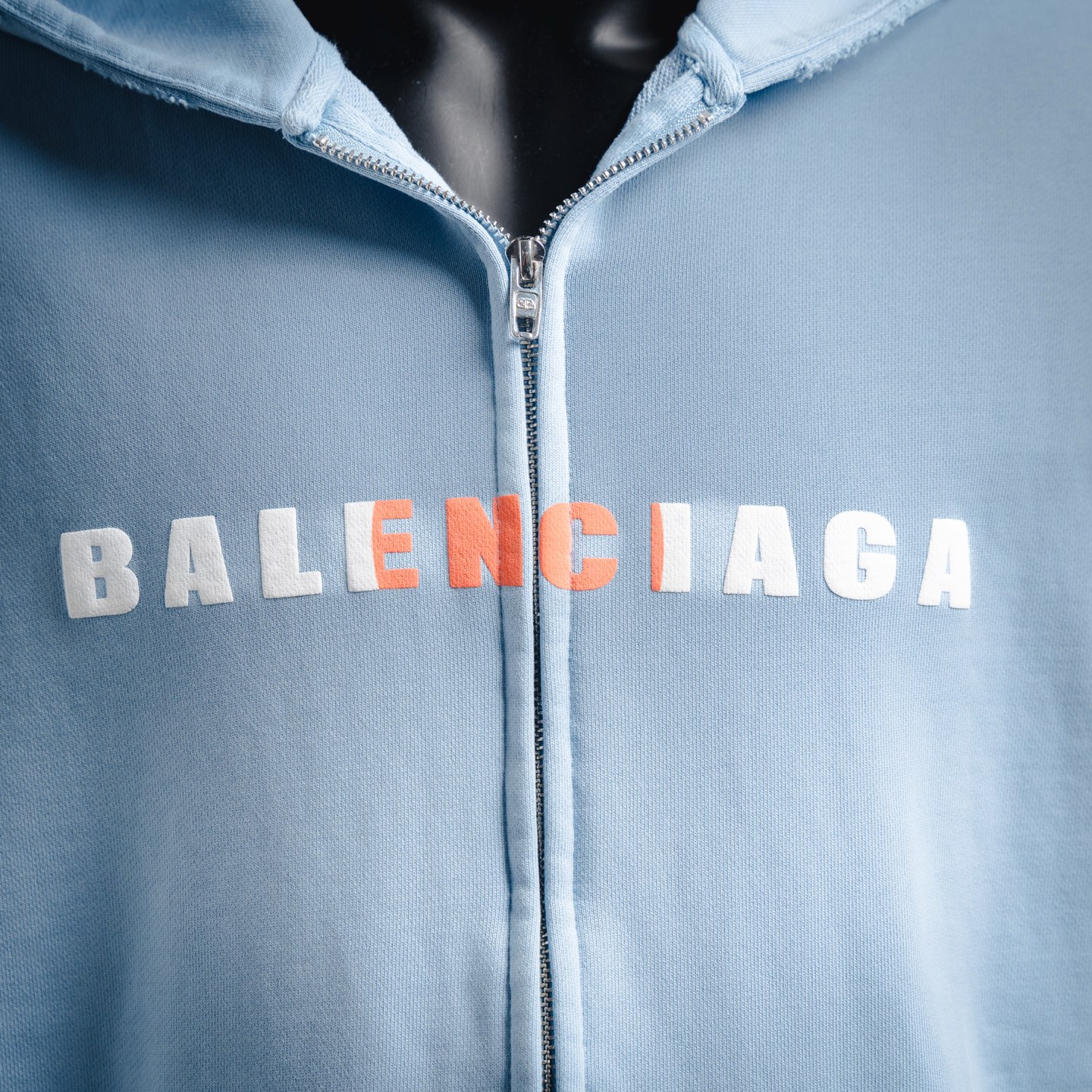 Balen embroidered ripped jacket