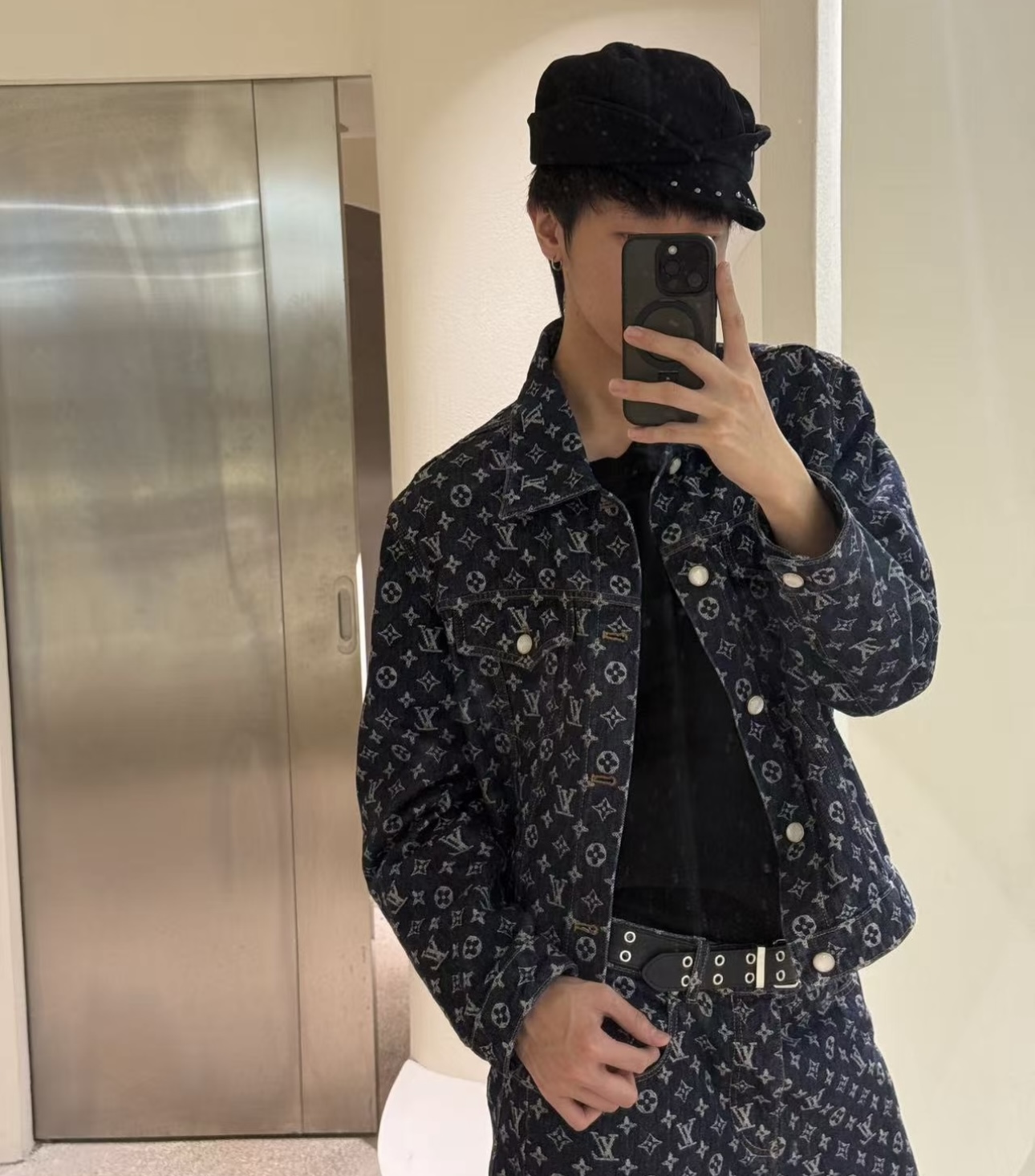 Loui print dinim jacket