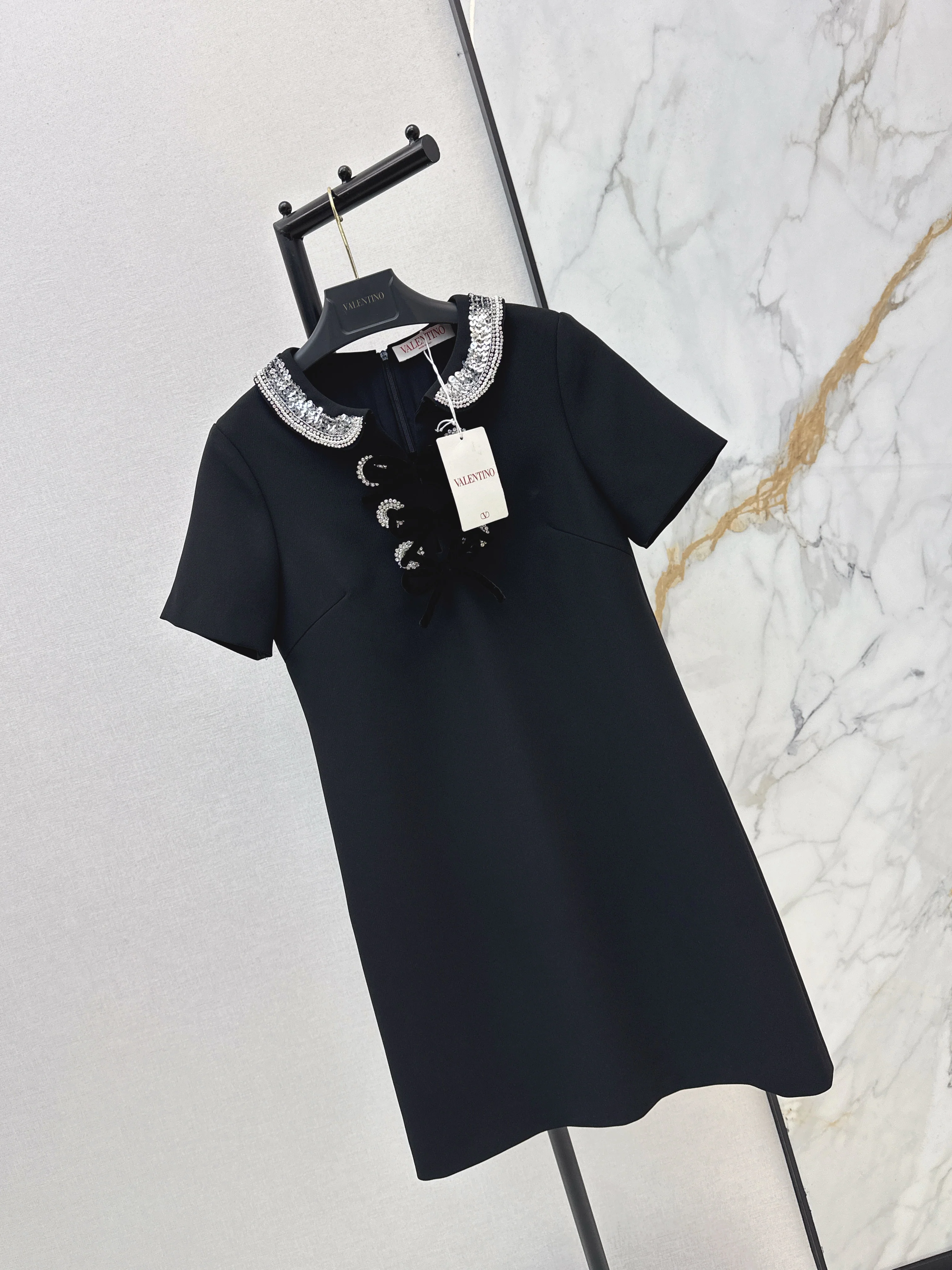 Valen 26ss beading sequins dress