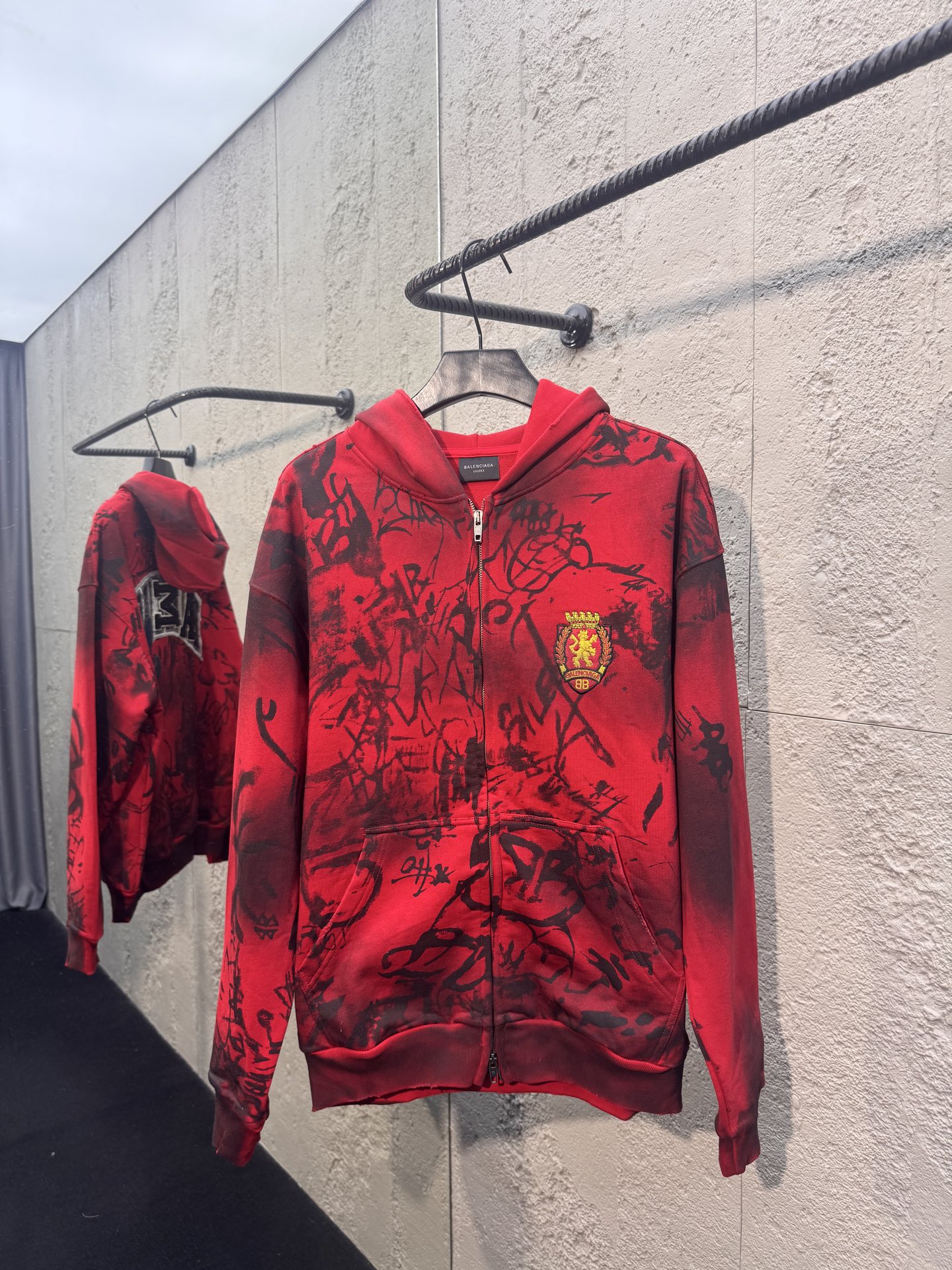 Balen graffiti-print jacket