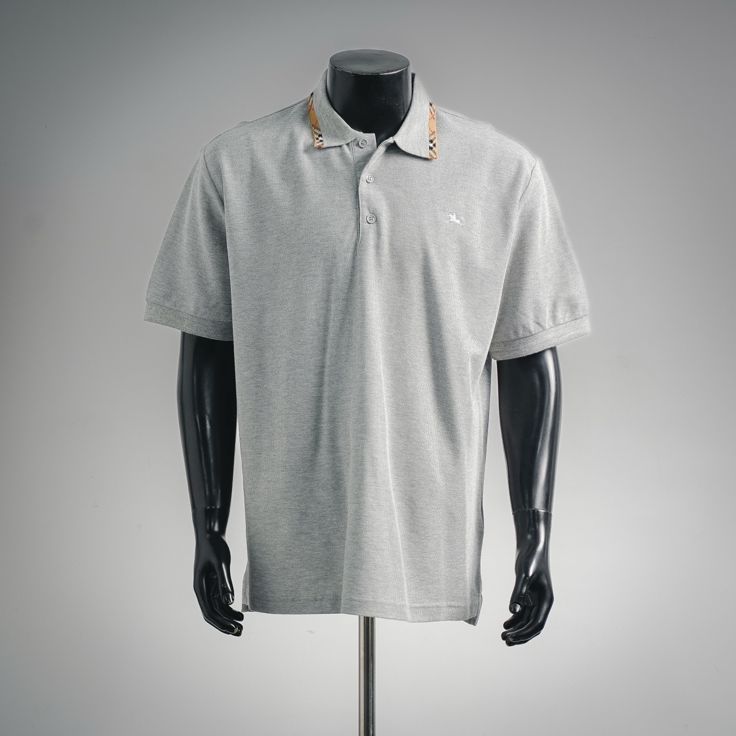 Bur plaid collared Polo