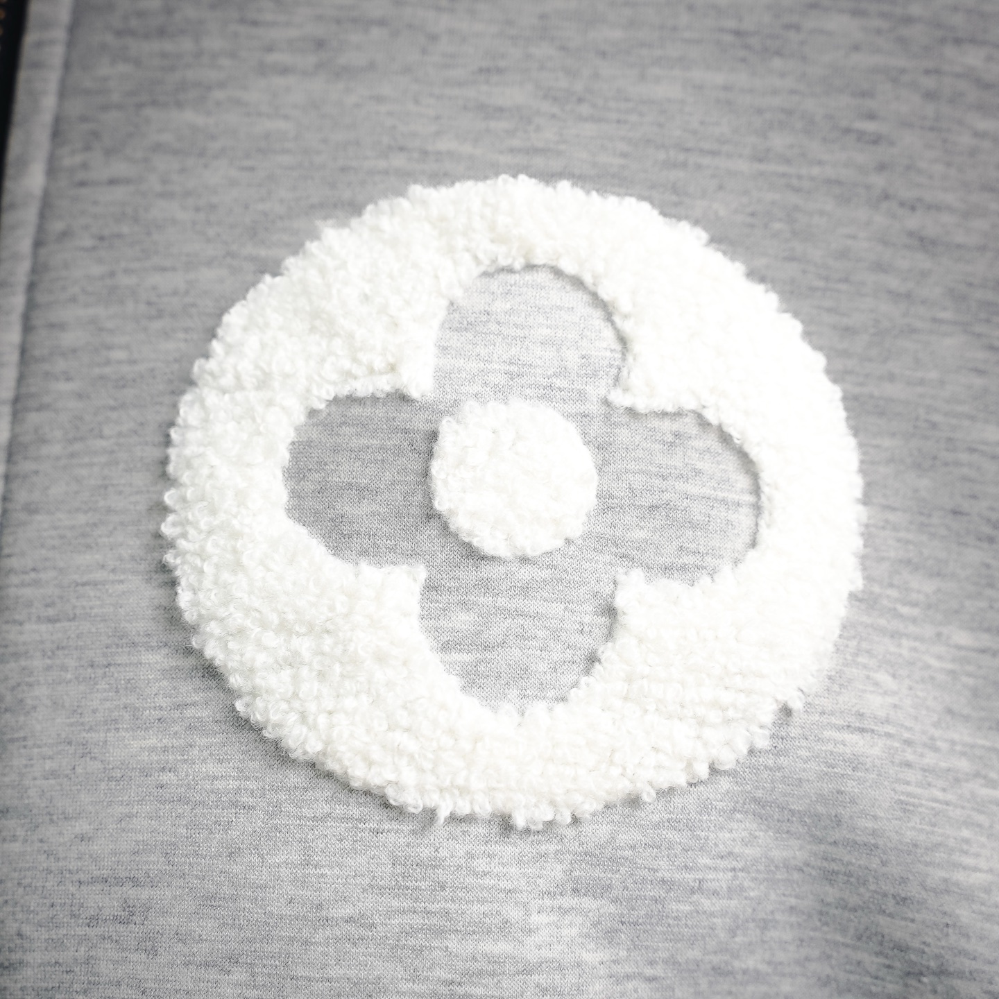 Louis chenille appliqué zip-up jacket