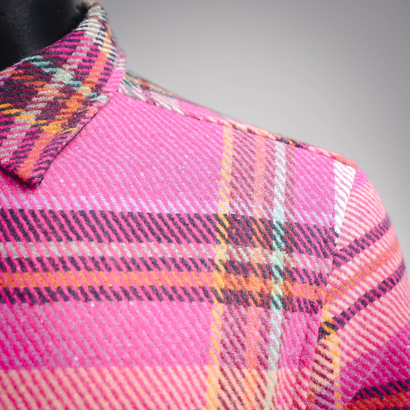 We11 pink plaid shirt