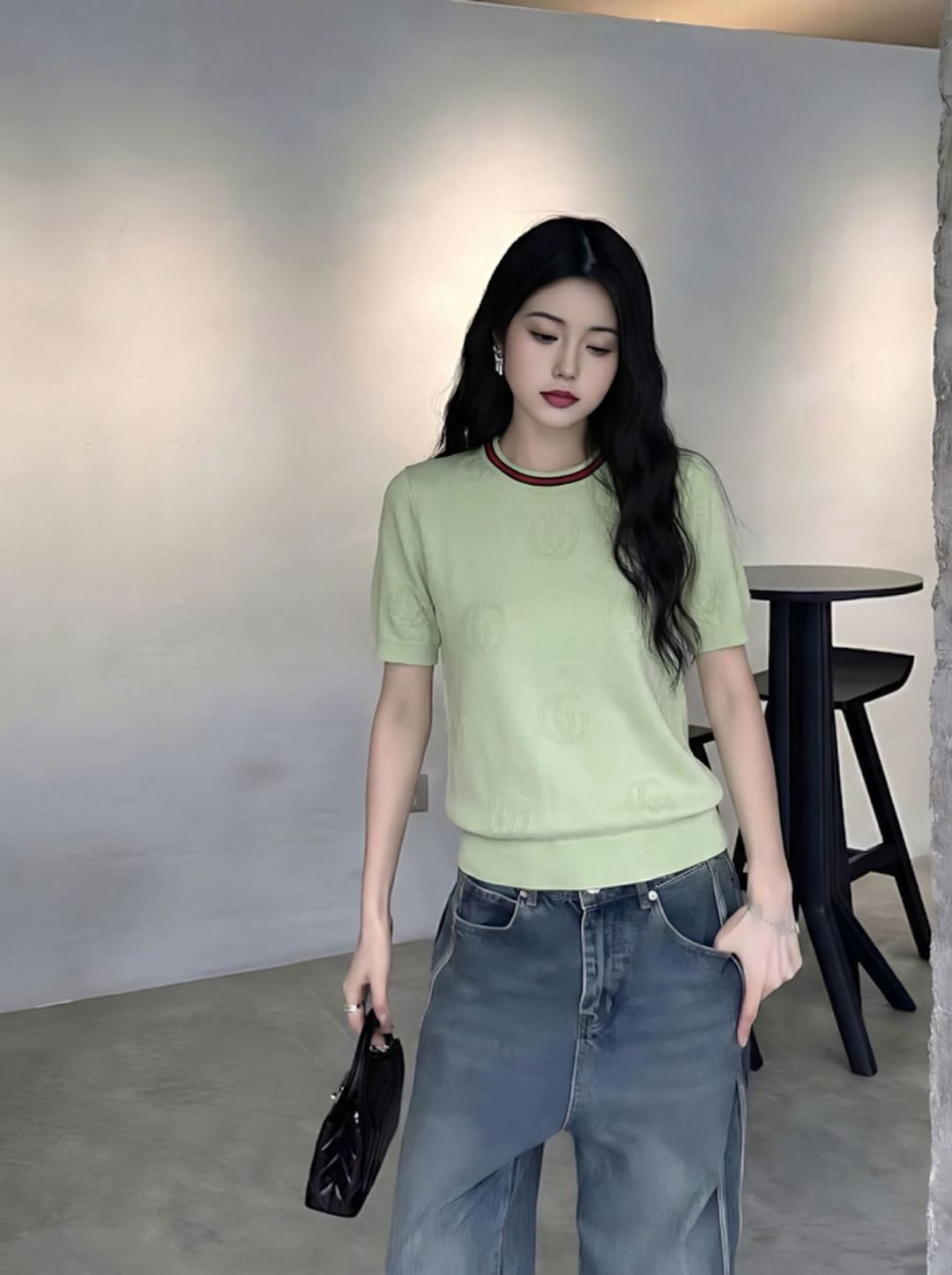 Guc 26ss jacquard sweater