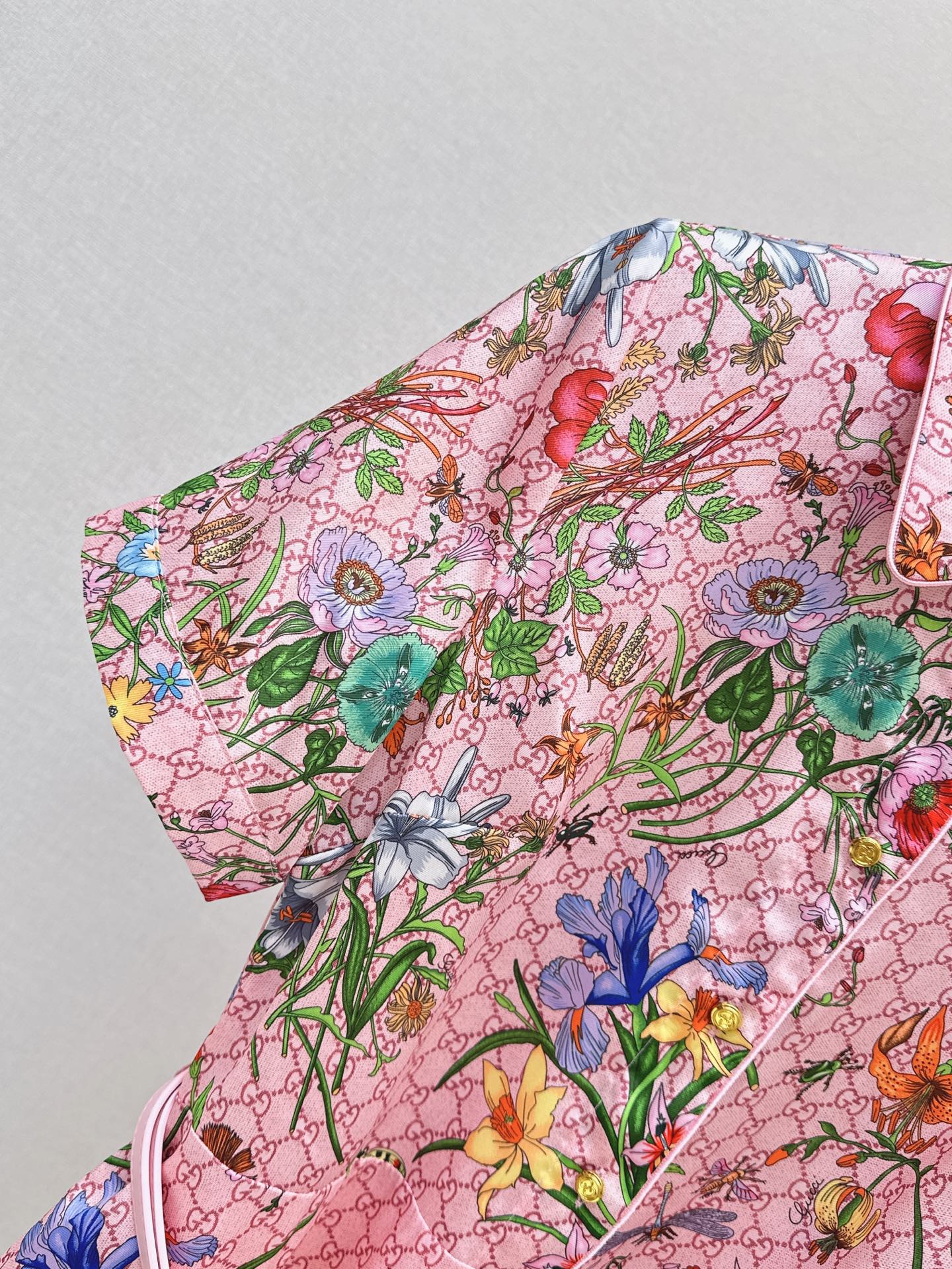 Guc 26ss print floarl dress